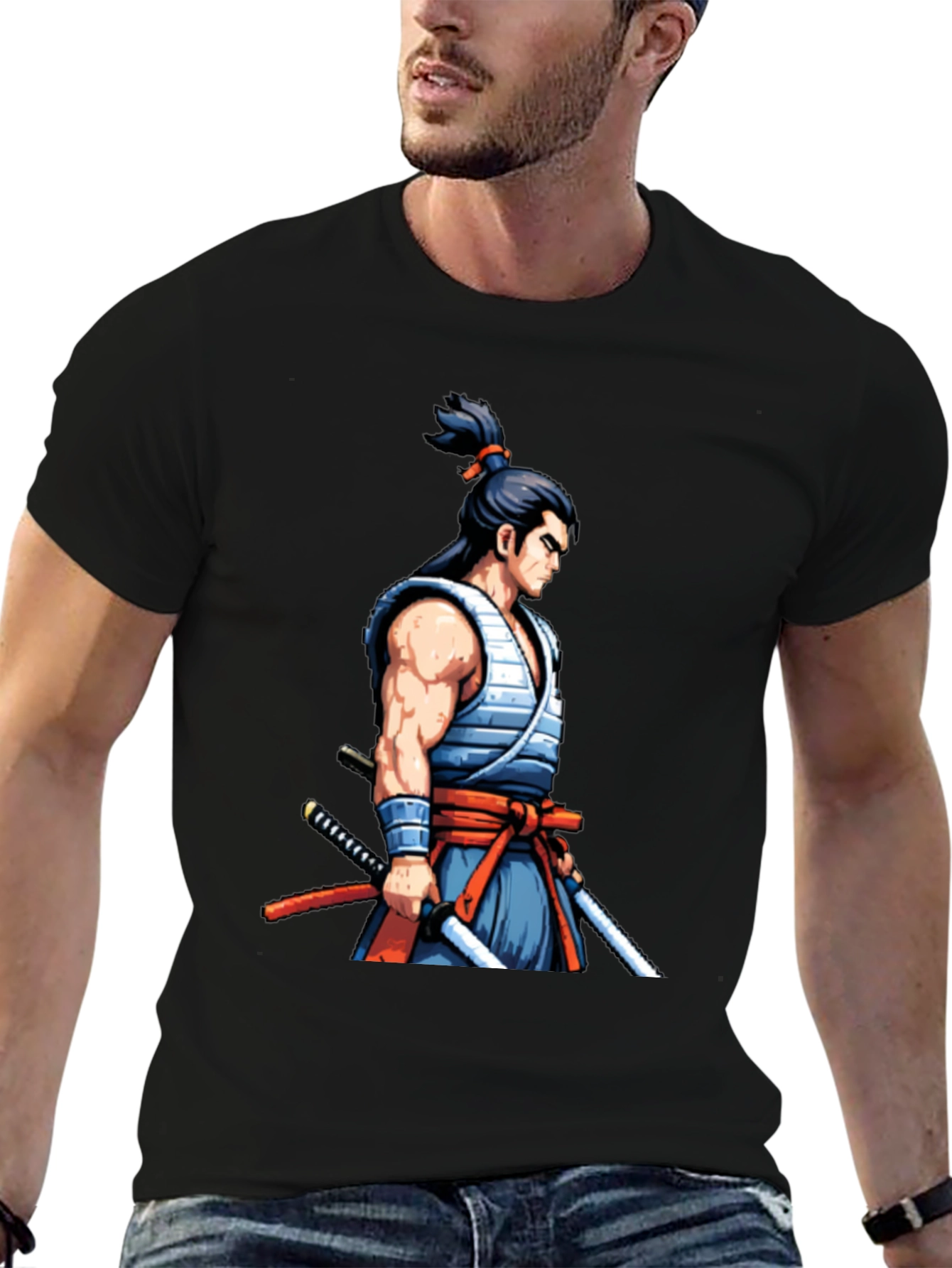 Samurai Warrior Graphic Tee - Unique Design