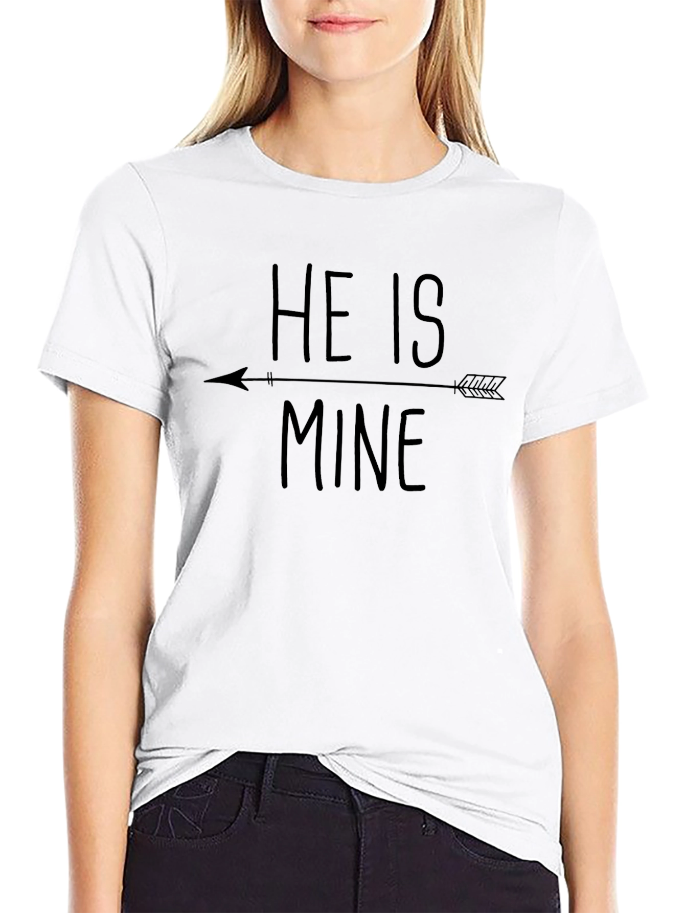He Is Mine Matching Couple T-Shirt