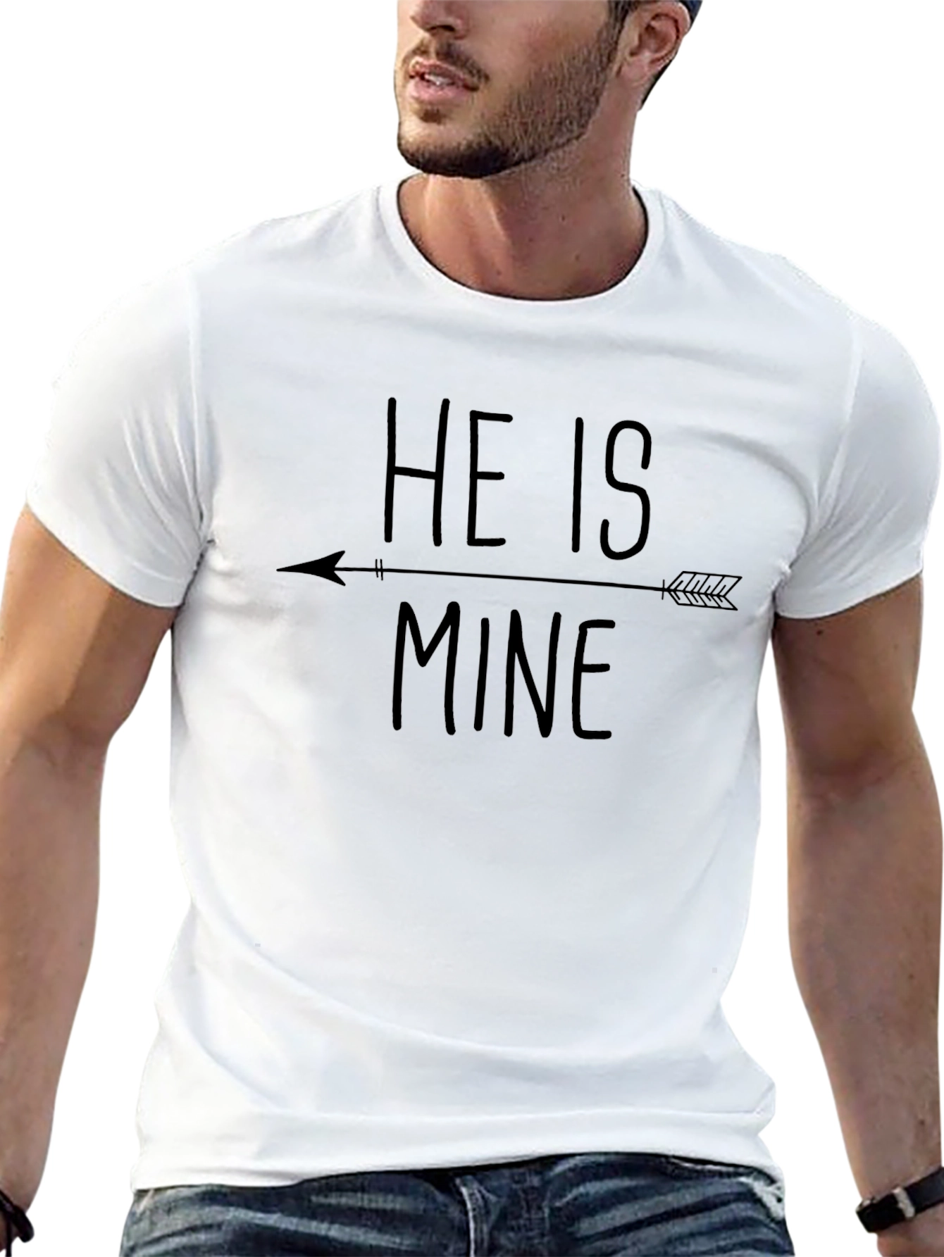 He Is Mine Matching Couple T-Shirt