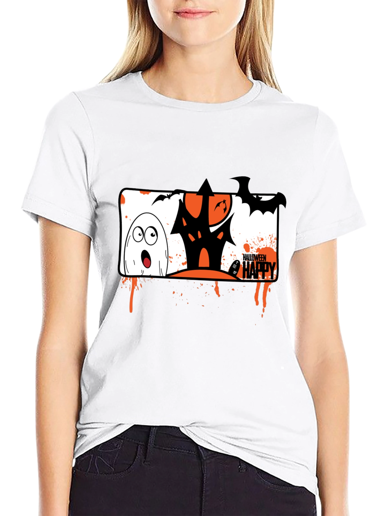 Halloween Ghost House T-Shirt