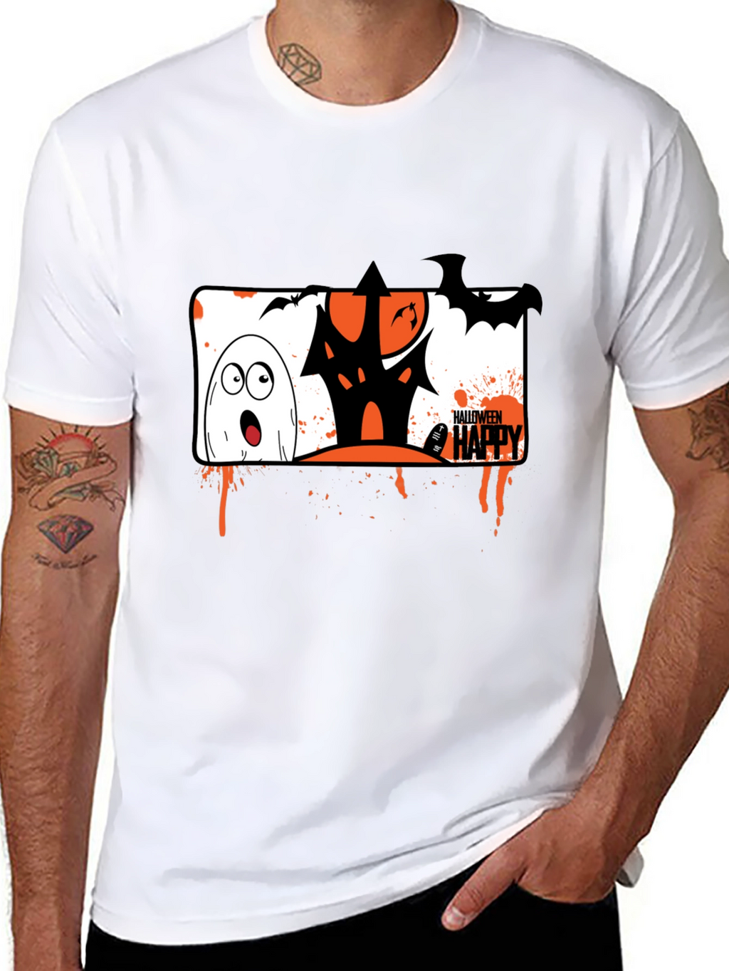 Halloween Ghost House T-Shirt