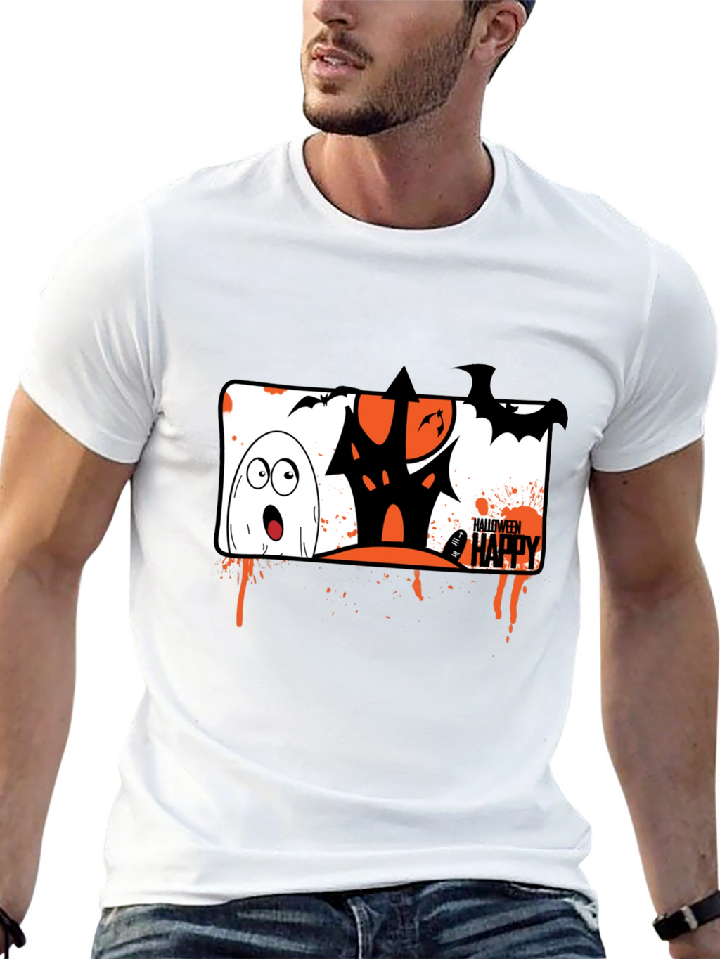 Halloween Ghost House T-Shirt