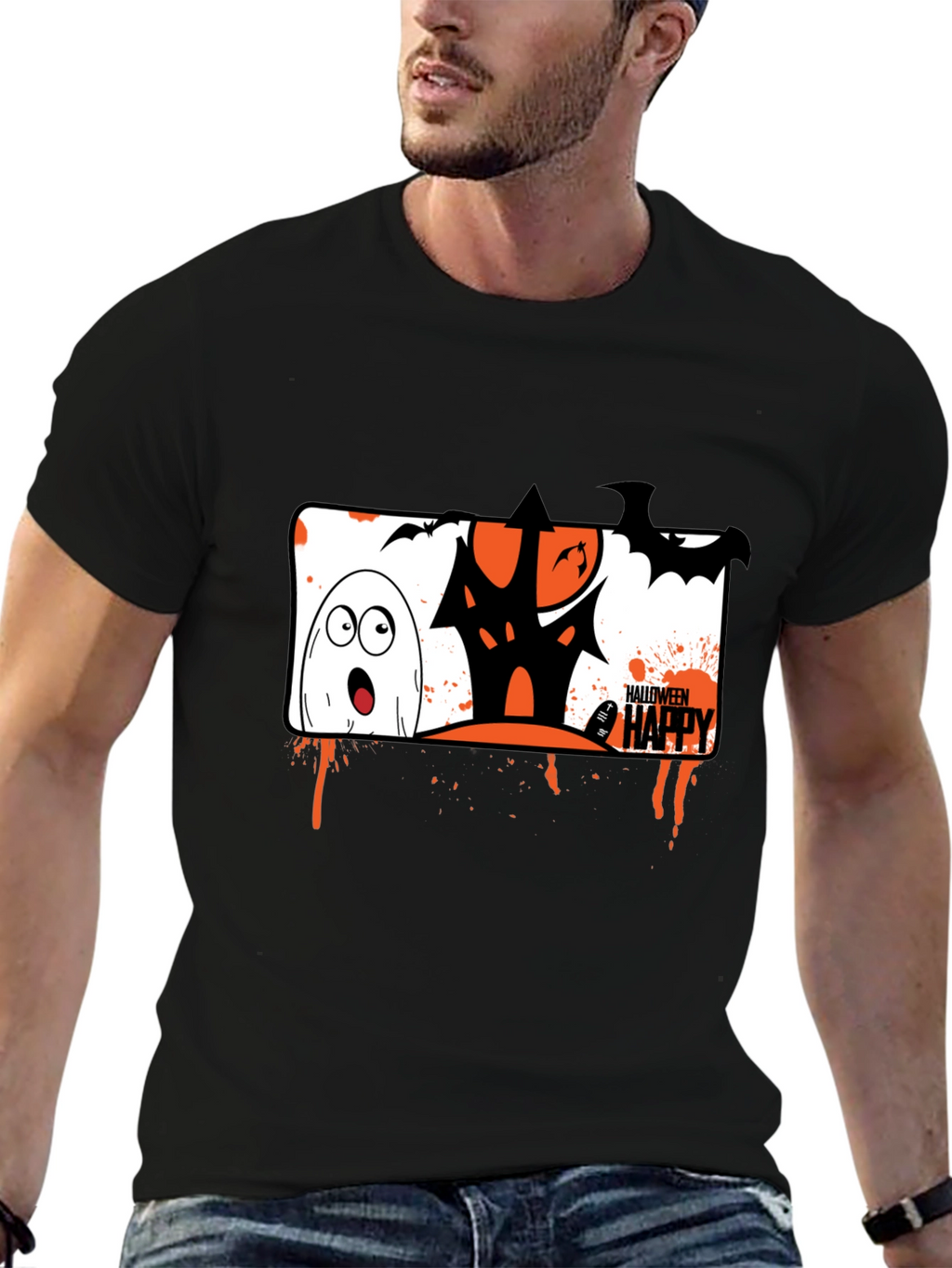 Halloween Ghost House T-Shirt