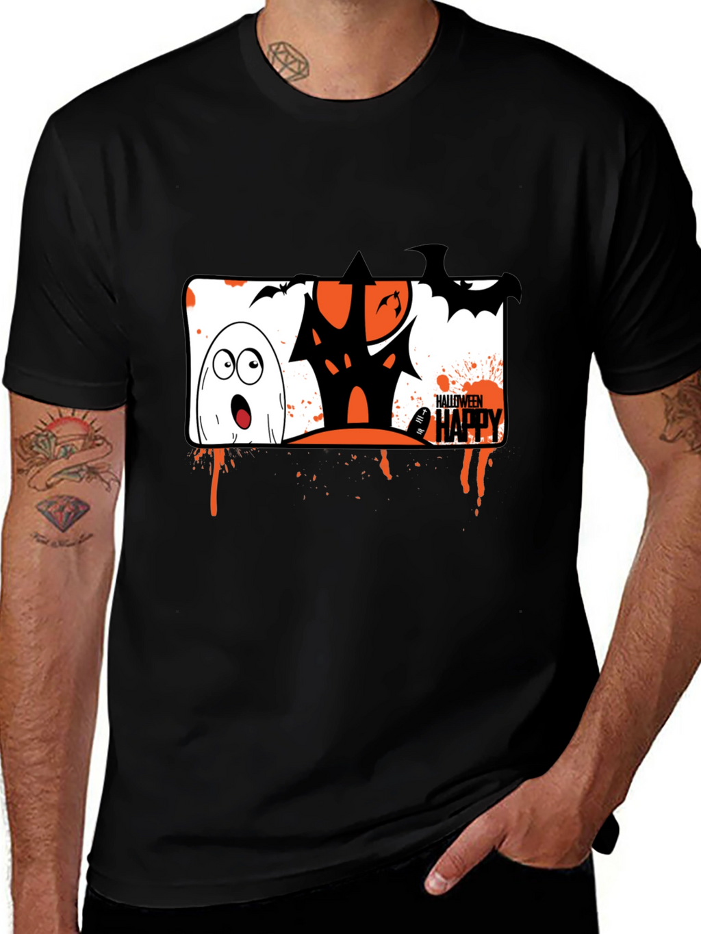 Halloween Ghost House T-Shirt