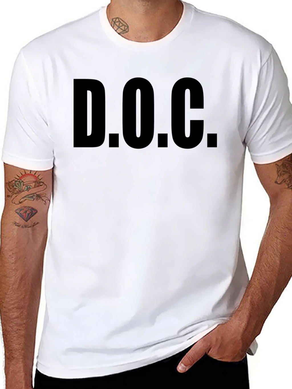 D.O.C. Graphic Black Tee - Mens