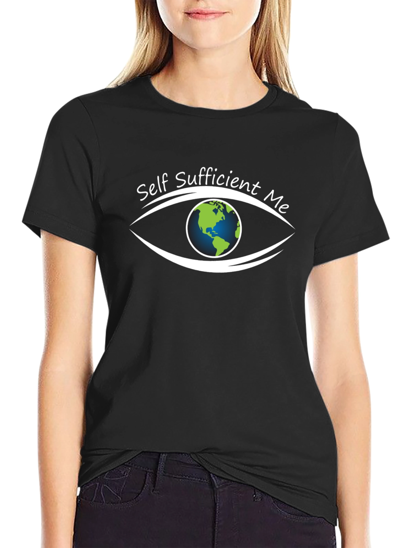 Self Sufficient Me Eye T-Shirt - Black