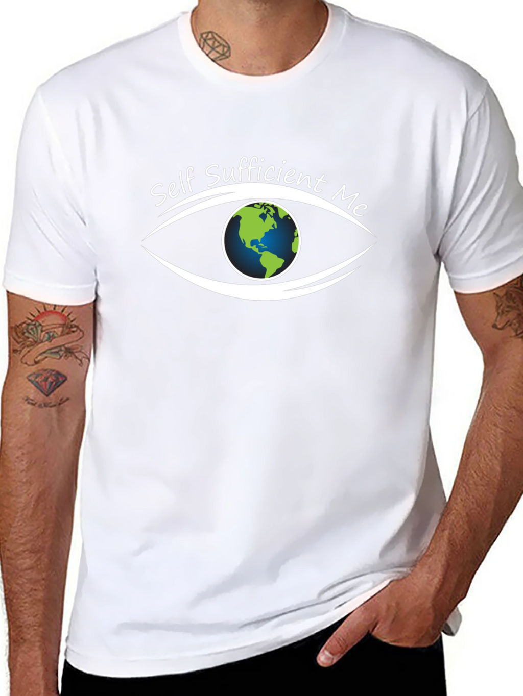 Self Sufficient Me Eye T-Shirt - Black