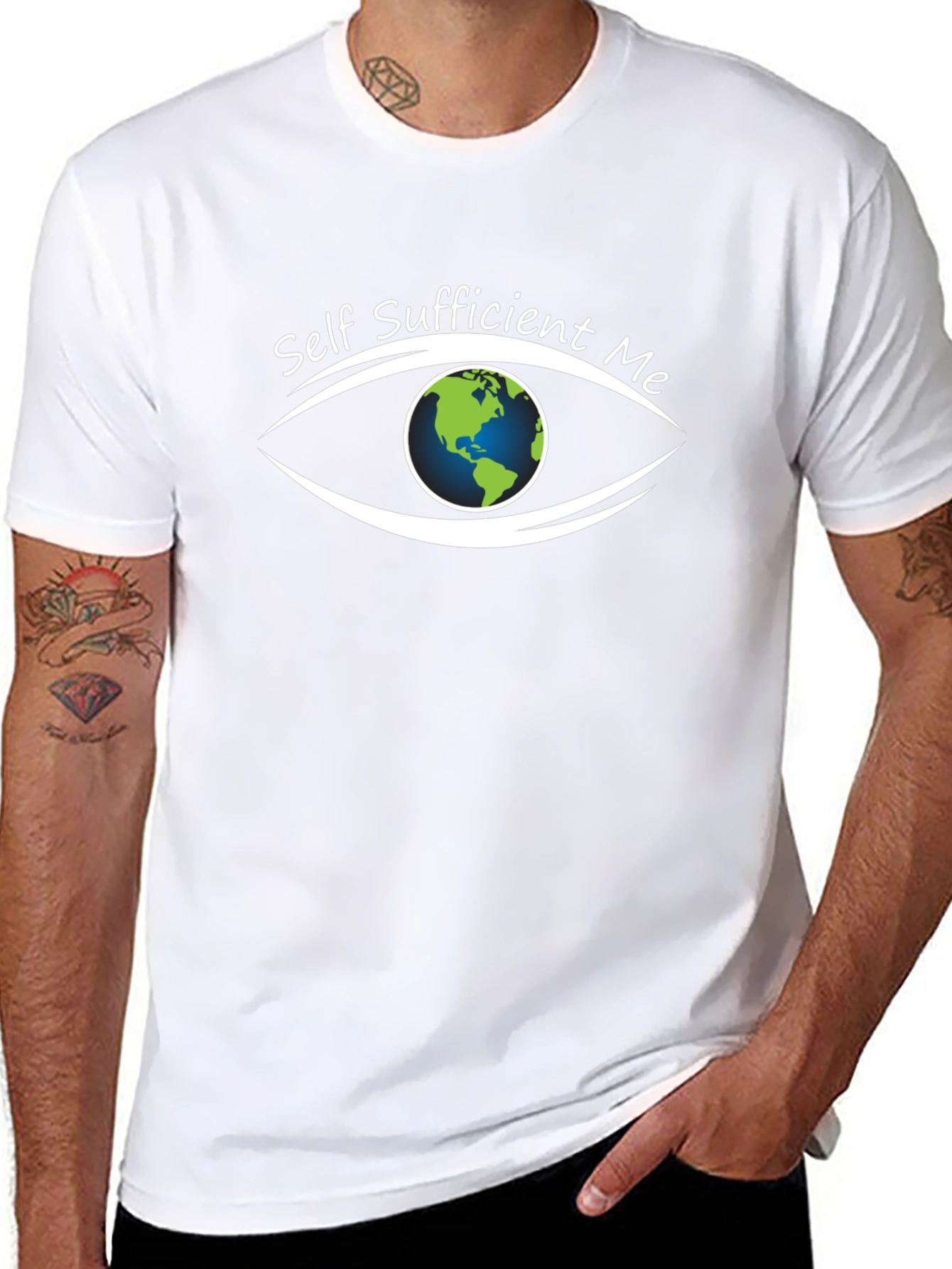 Self Sufficient Me Eye T-Shirt - Black