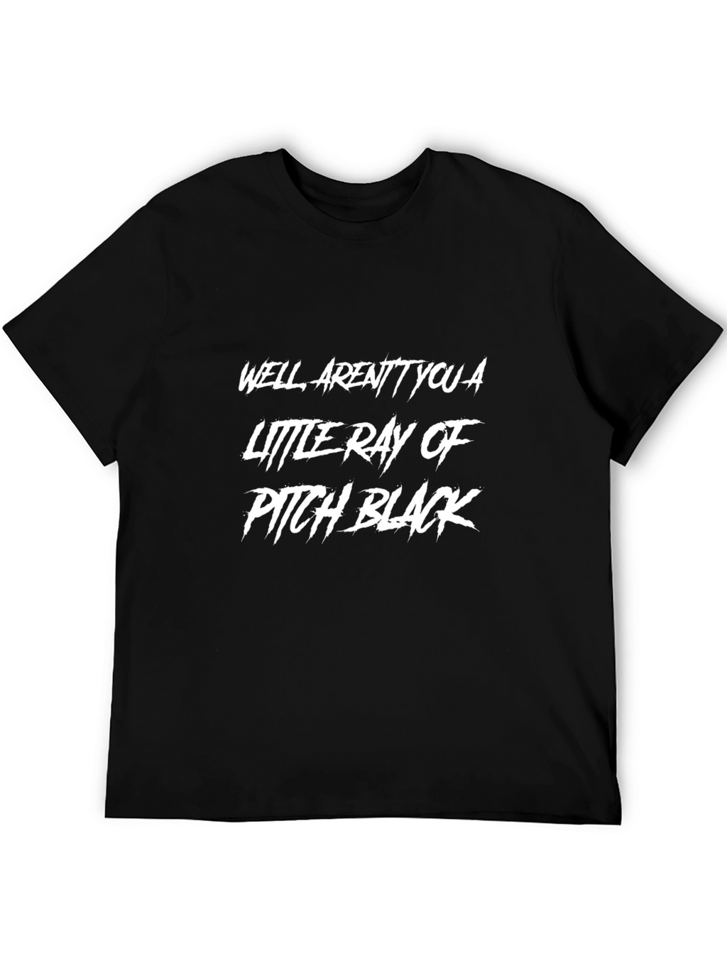Humorous Graphic Tee - Pitch Black