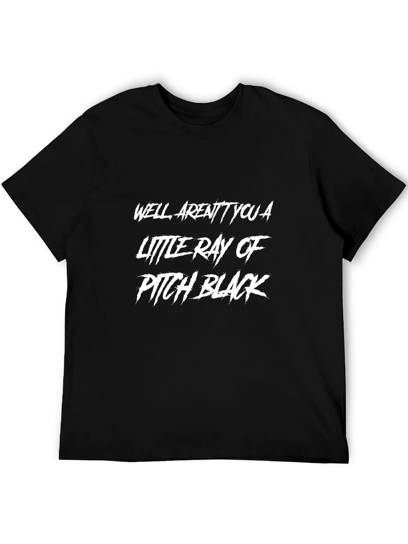 Humorous Graphic Tee - Pitch Black