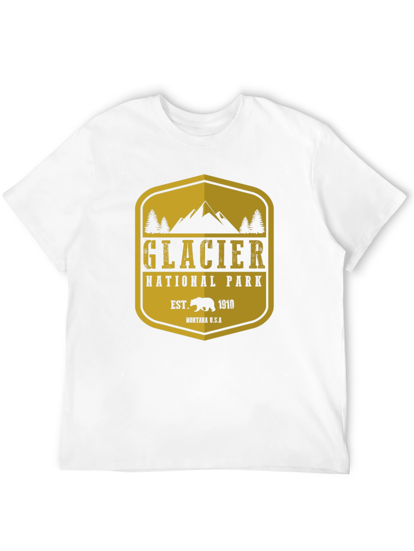 Glacier National Park T-Shirt - Black