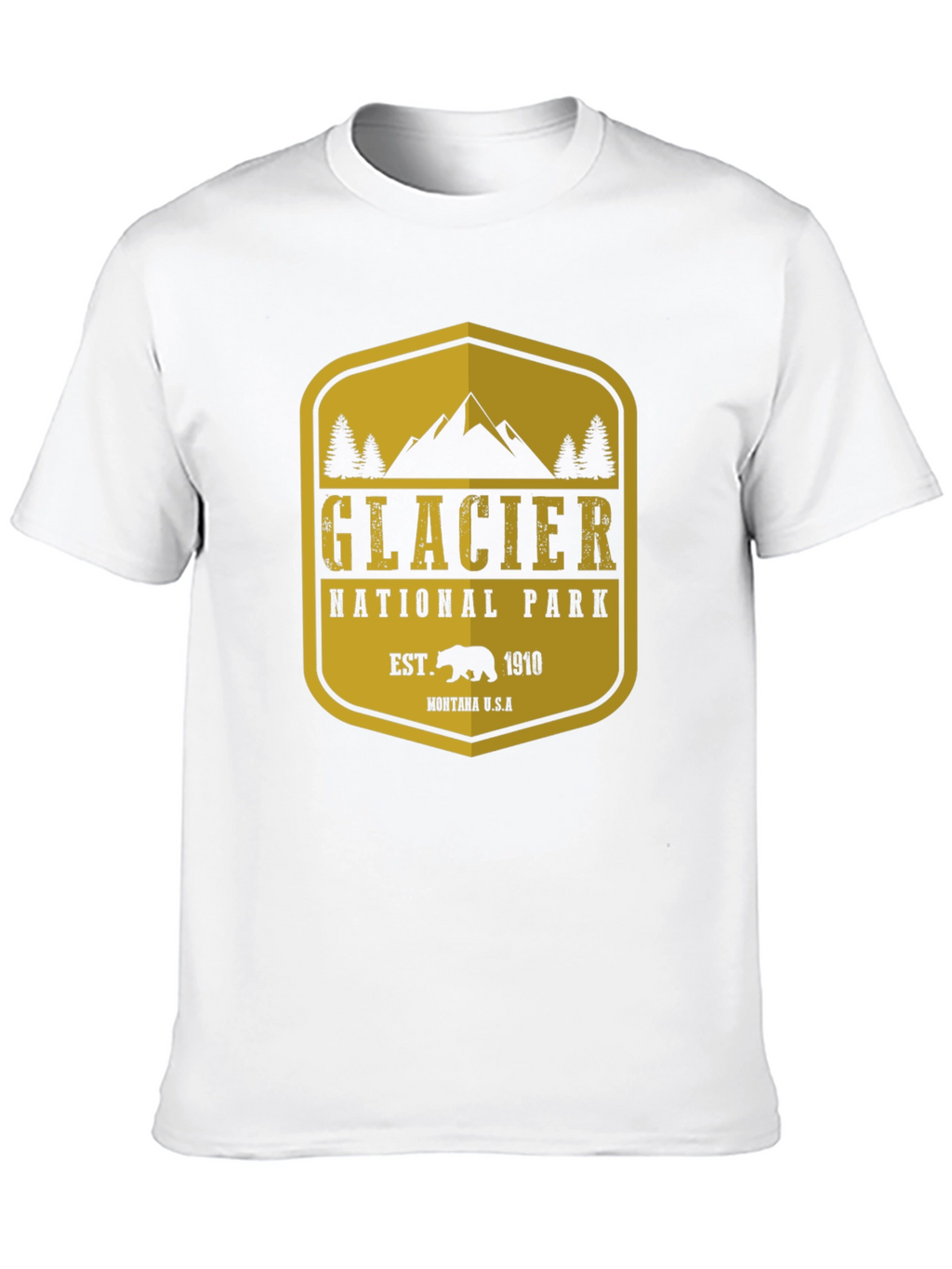 Glacier National Park T-Shirt - Black