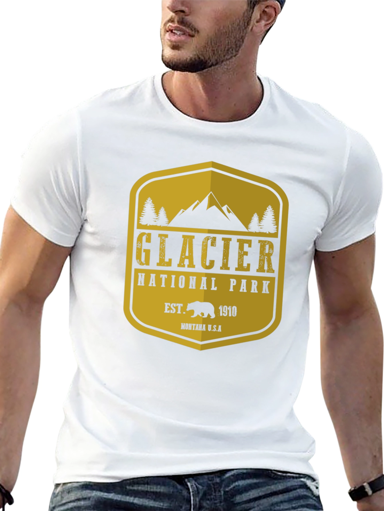 Glacier National Park T-Shirt - Black