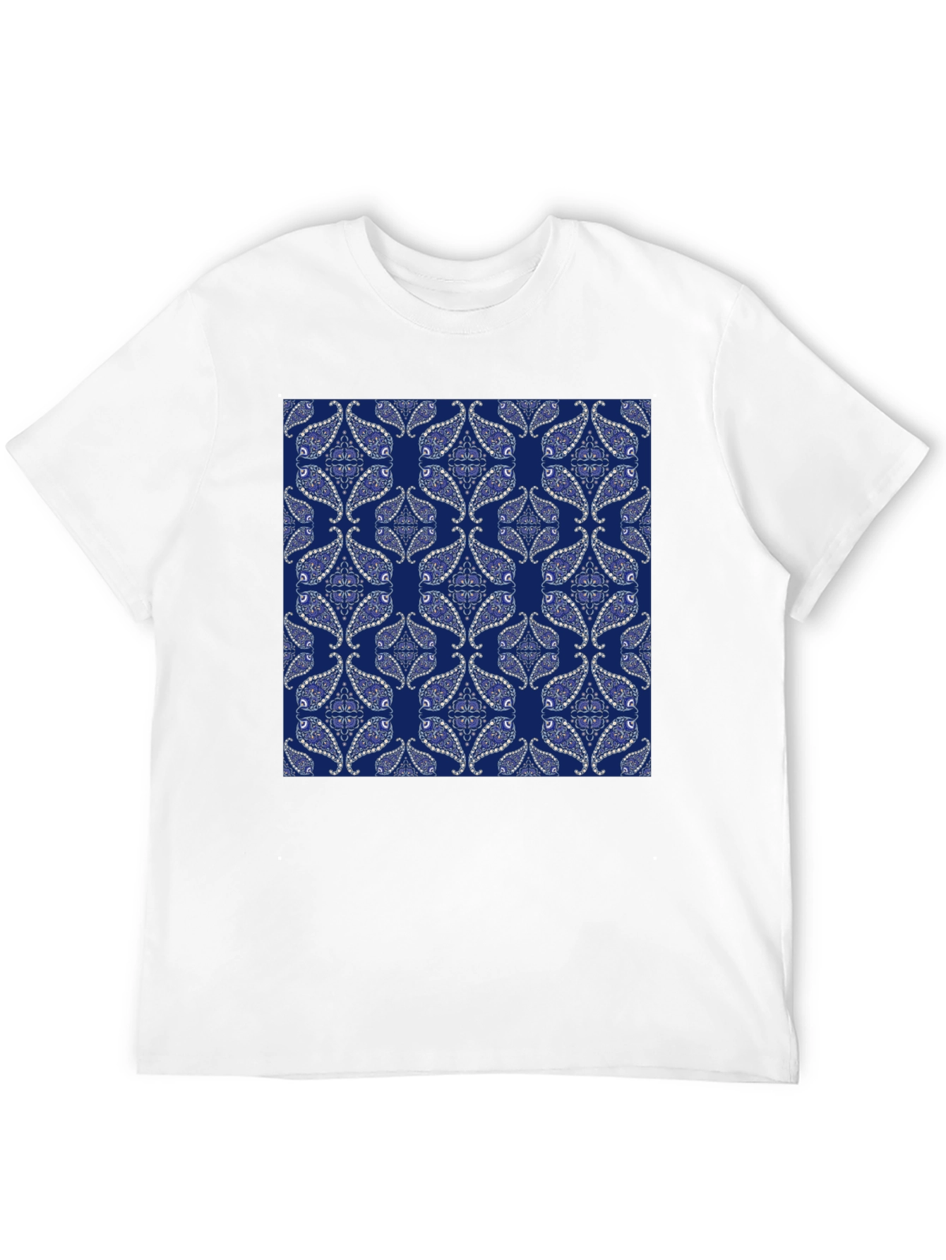 Patterned Graphic Tee - Casual Style