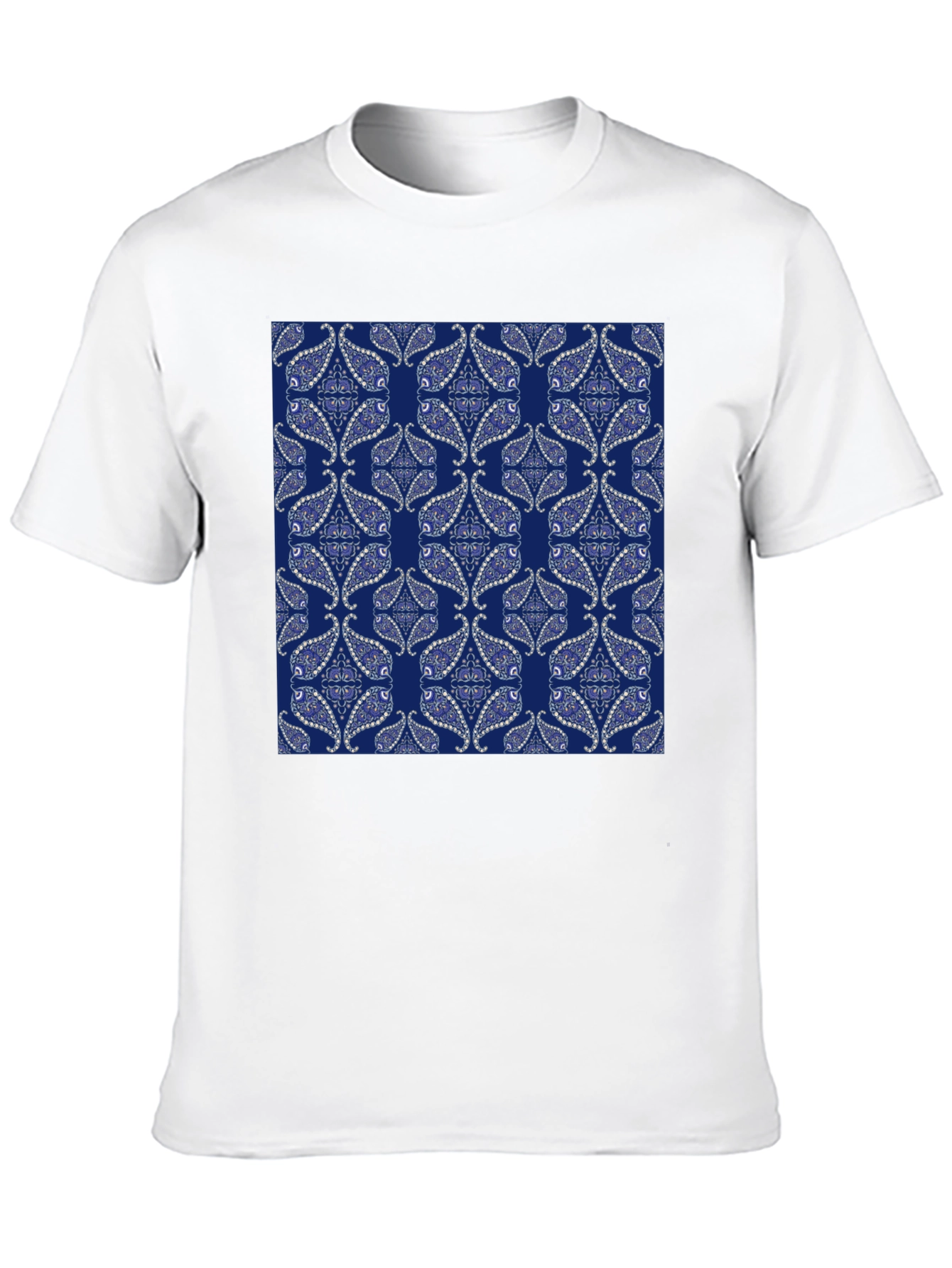 Patterned Graphic Tee - Casual Style
