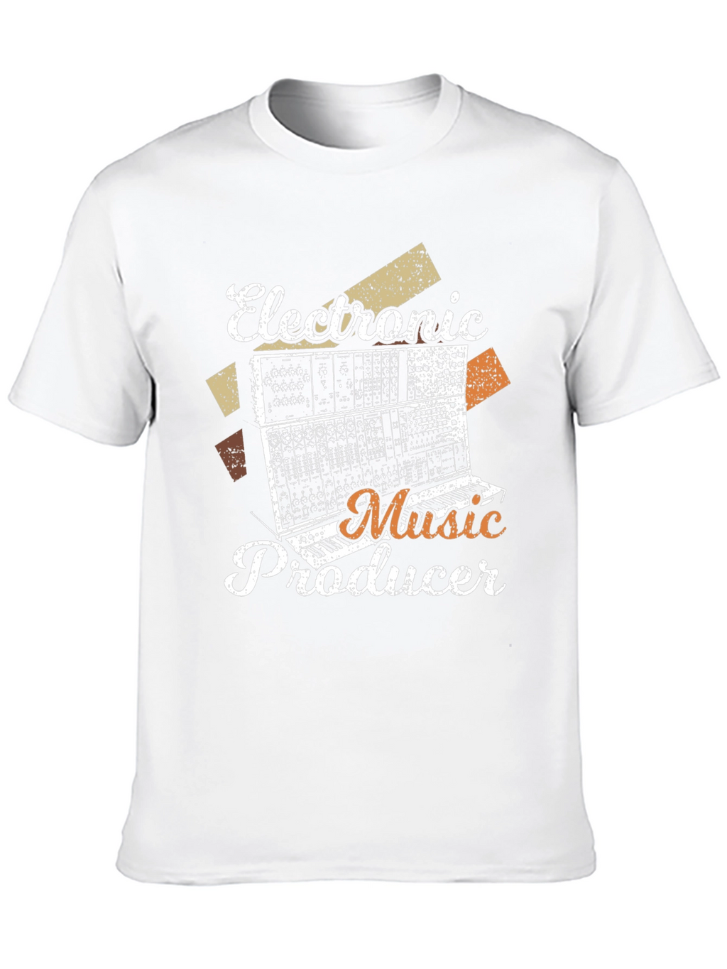 Electronic Music Producer T-Shirt - Retro Synth Design