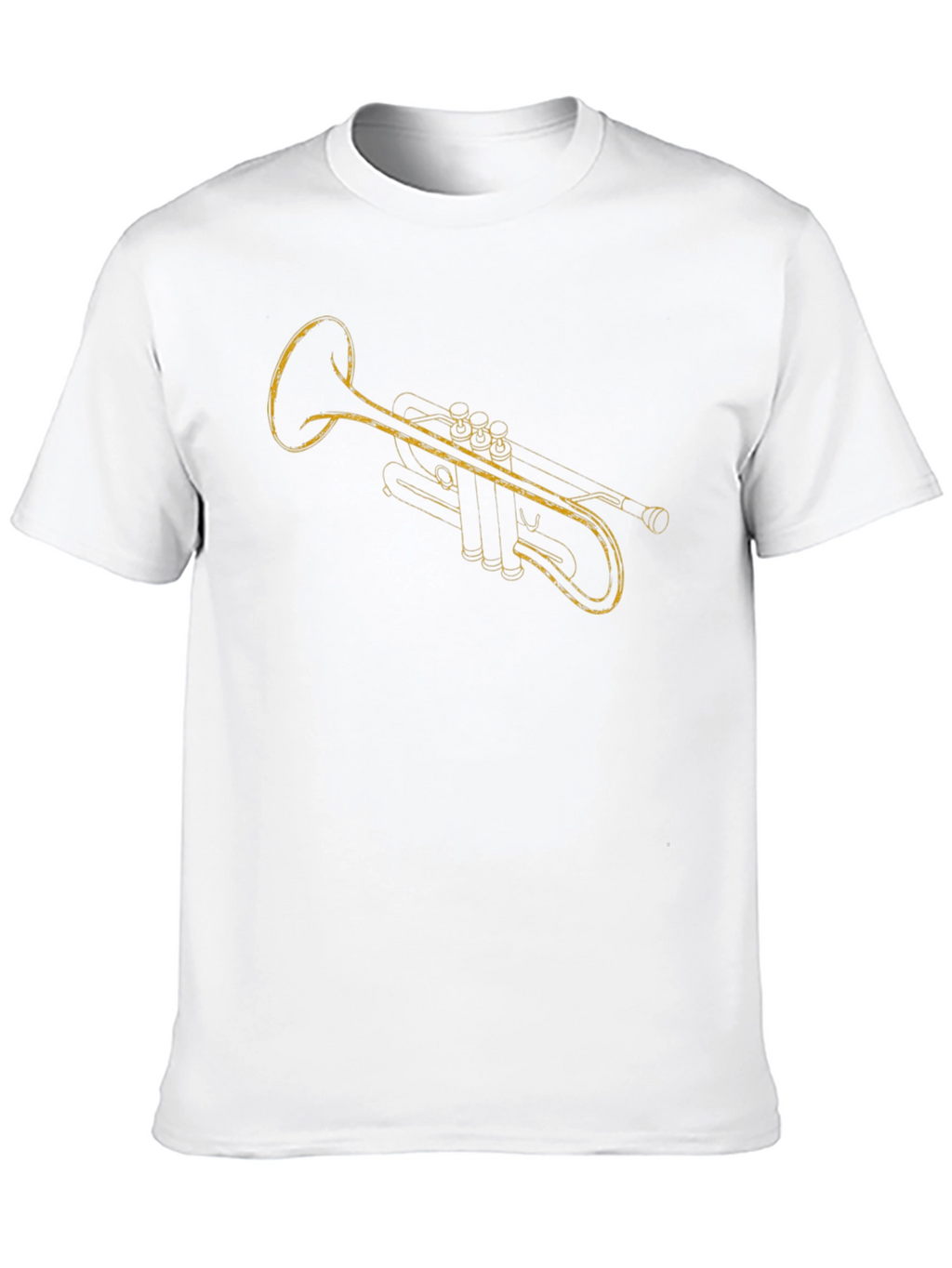 Black Trumpet Graphic T-Shirt - Music Lover Tee