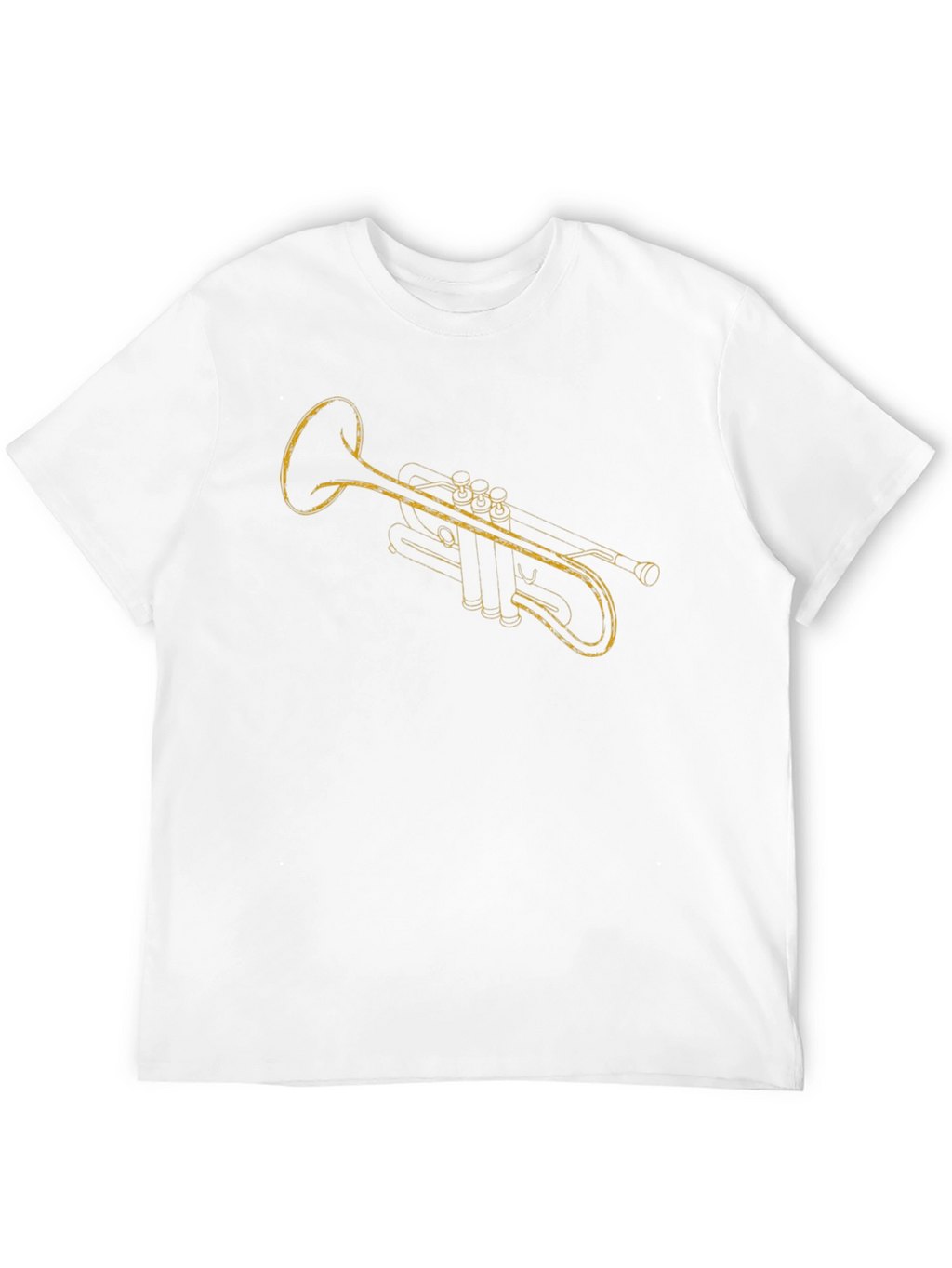 Black Trumpet Graphic T-Shirt - Music Lover Tee