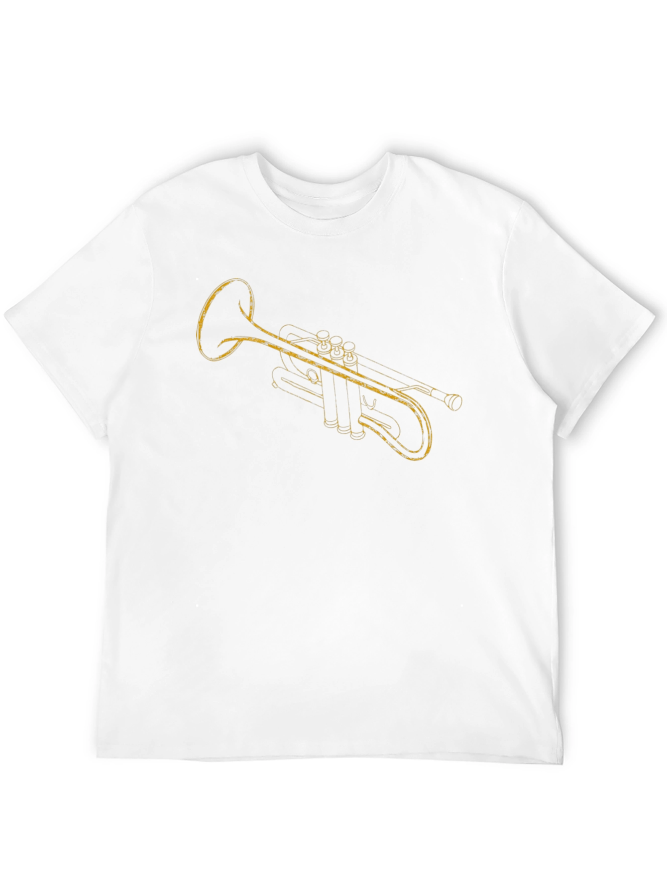 Black Trumpet Graphic T-Shirt - Music Lover Tee