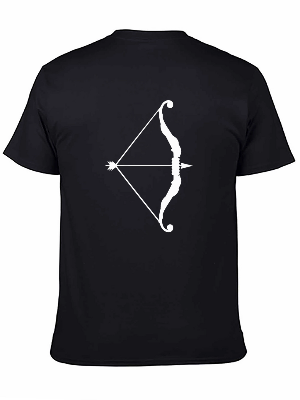 Bow and Arrow Graphic Tee - Black Cotton T-Shirt