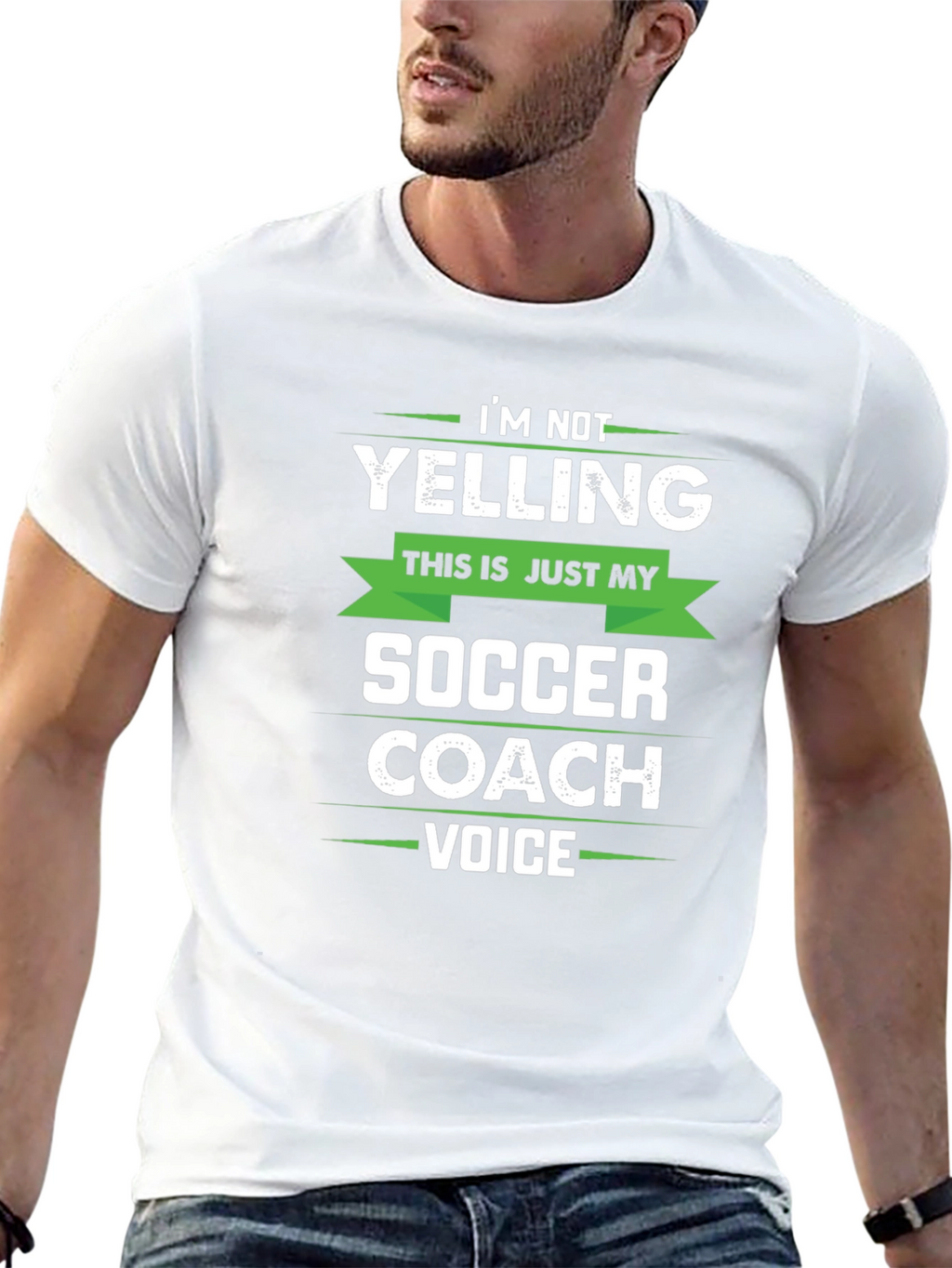 Soccer Coach Voice T-Shirt - Funny Novelty Tee