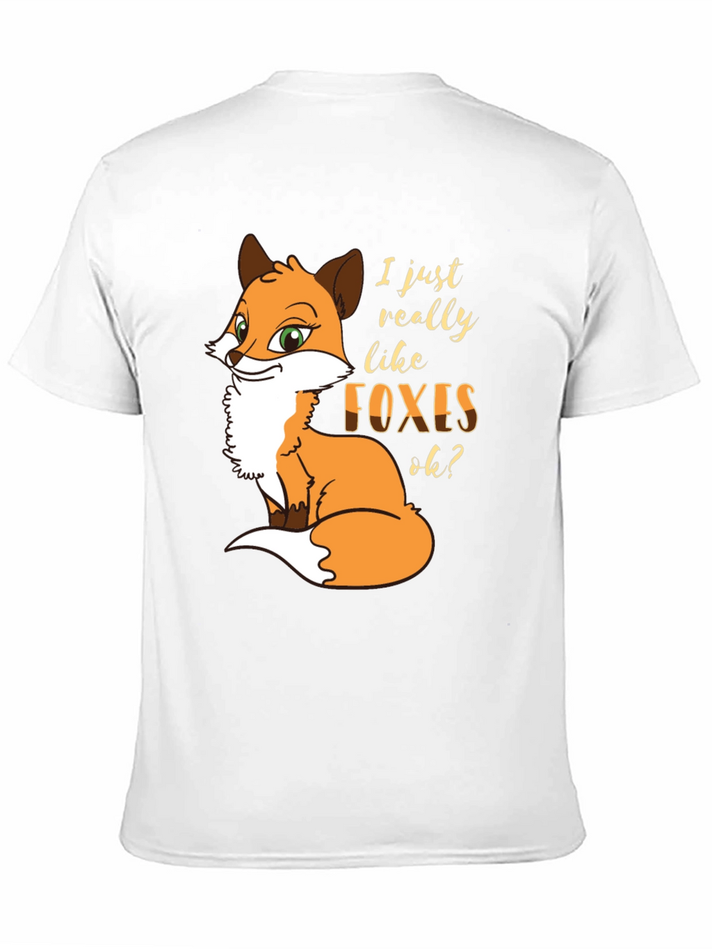 Fox Lover T-Shirt - Cute Cartoon Graphic Tee