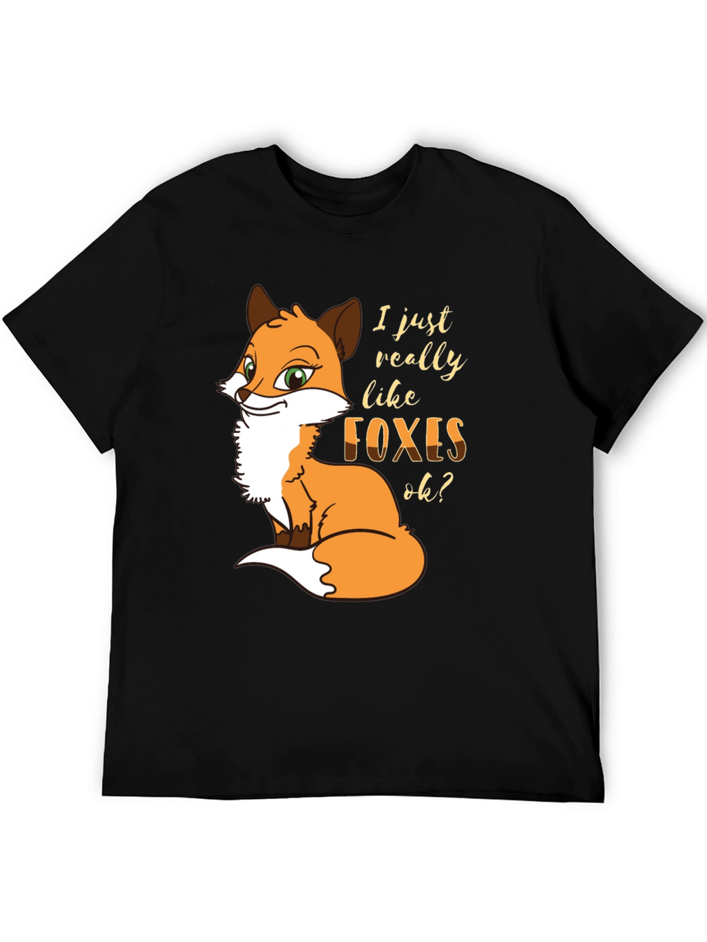 Fox Lover T-Shirt - Cute Cartoon Graphic Tee
