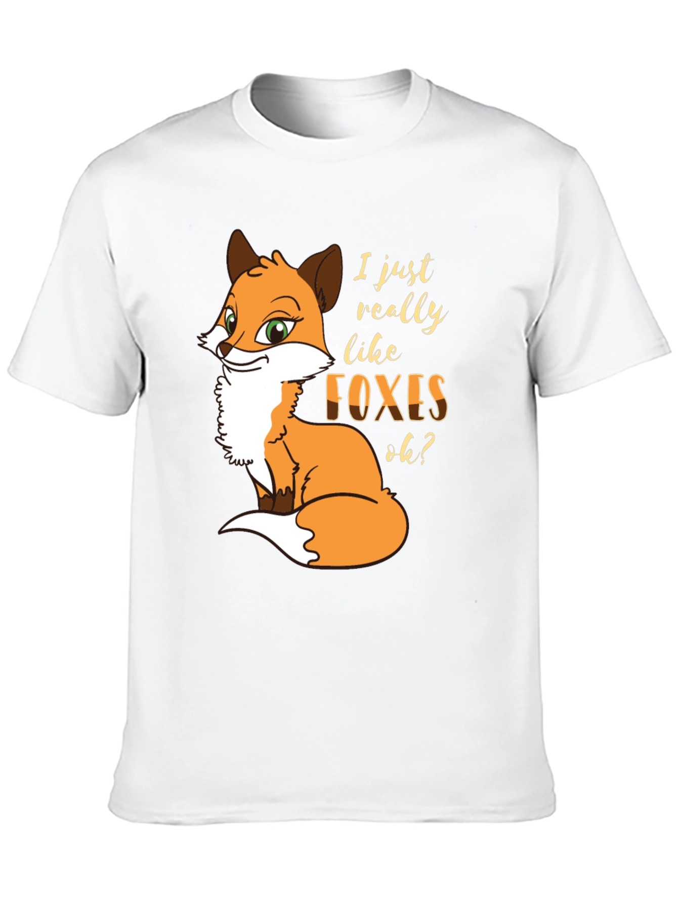 Fox Lover T-Shirt - Cute Cartoon Graphic Tee