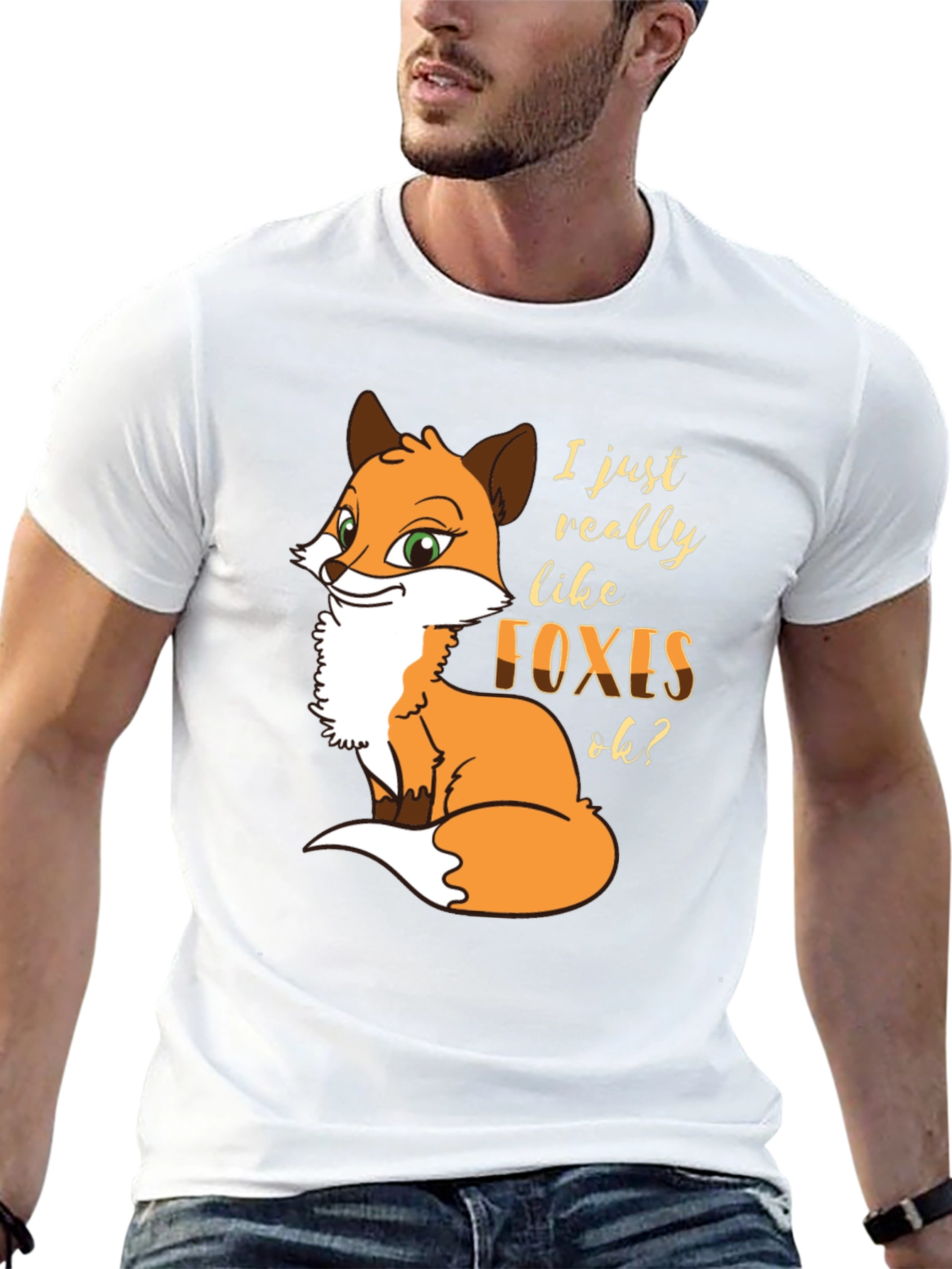 Fox Lover T-Shirt - Cute Cartoon Graphic Tee