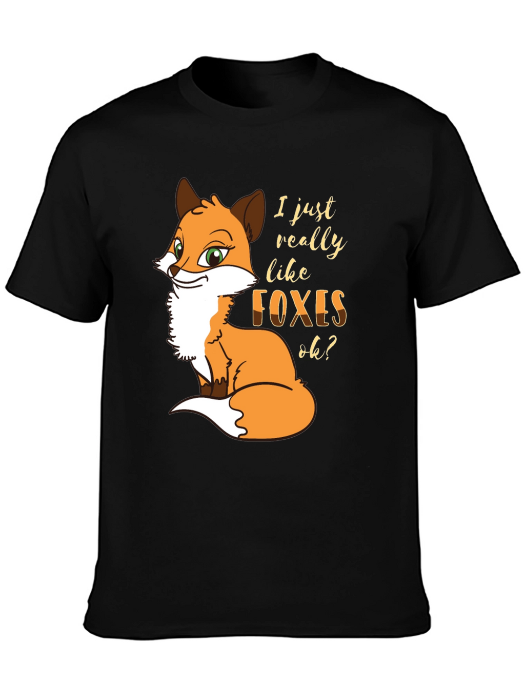 Fox Lover T-Shirt - Cute Cartoon Graphic Tee