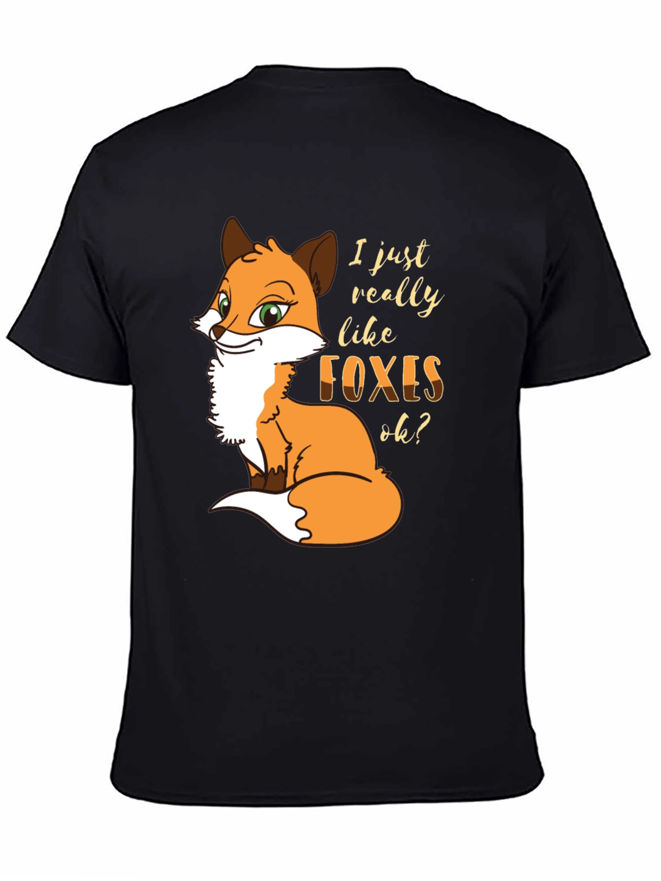 Fox Lover T-Shirt - Cute Cartoon Graphic Tee