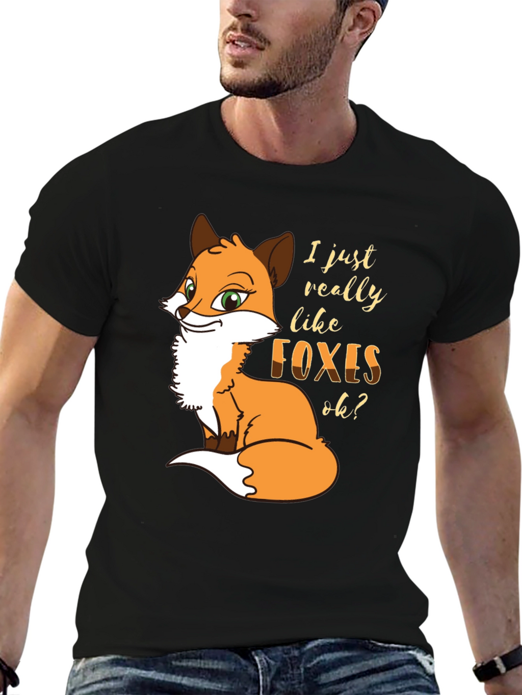 Fox Lover T-Shirt - Cute Cartoon Graphic Tee