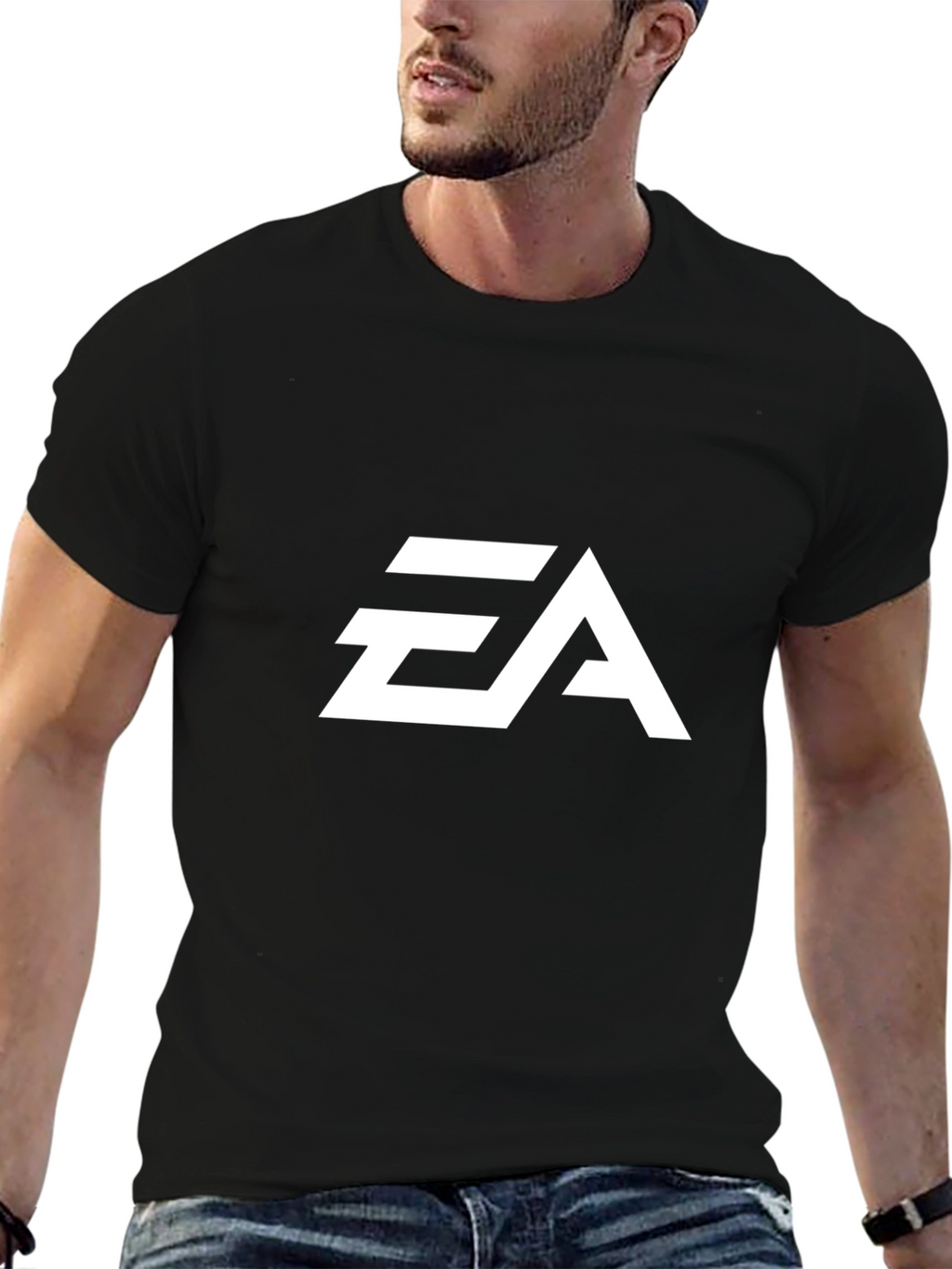 EA Logo Graphic Tee - Classic Black