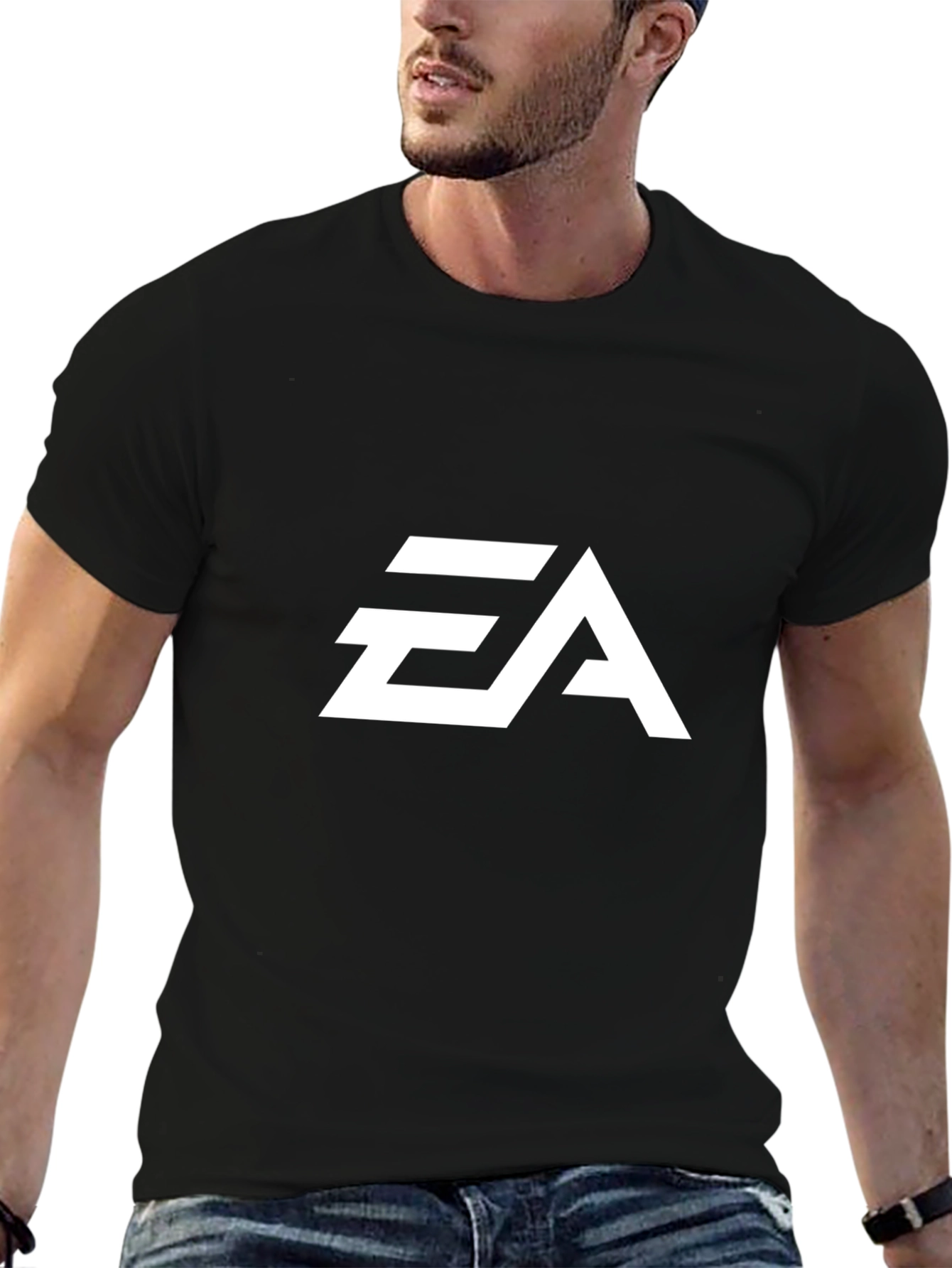 EA Logo Graphic Tee - Classic Black