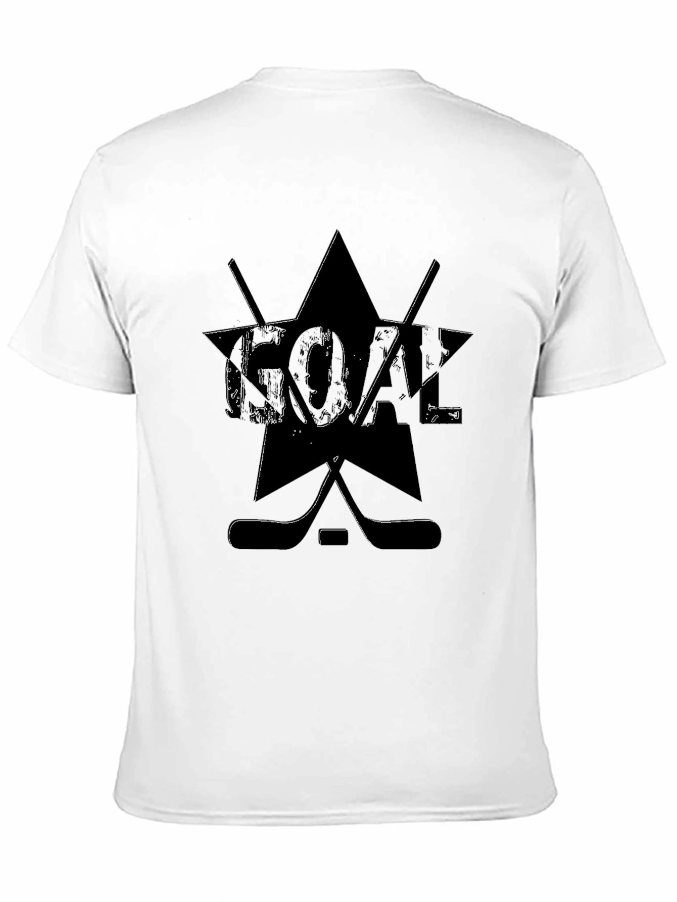 Goal Hockey Graphic T-Shirt - Black