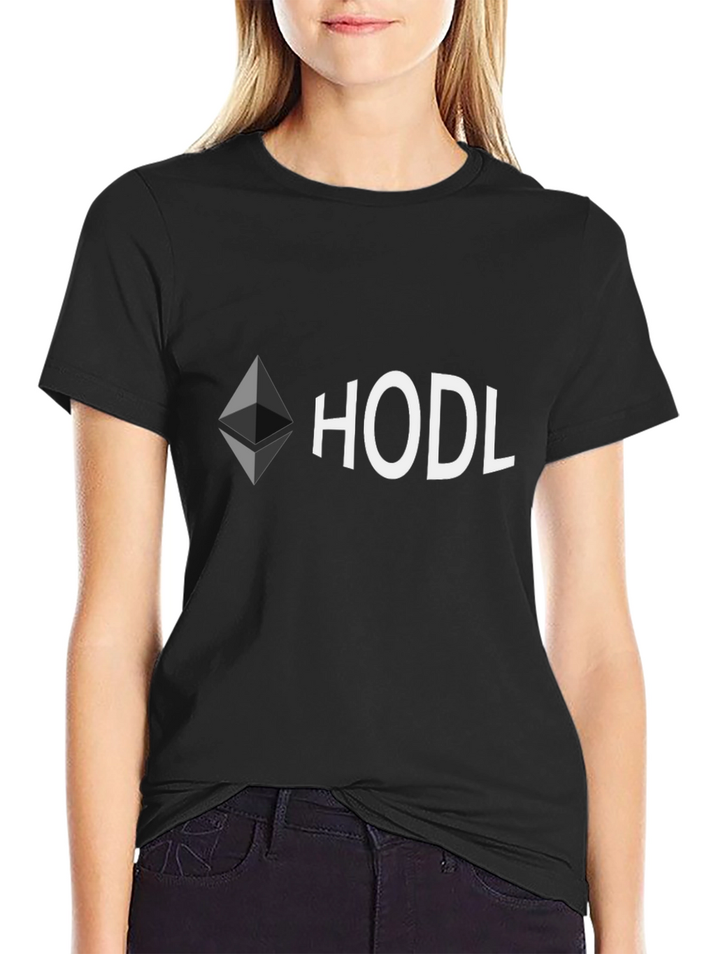 HODL Ethereum Crypto T-Shirt - Black