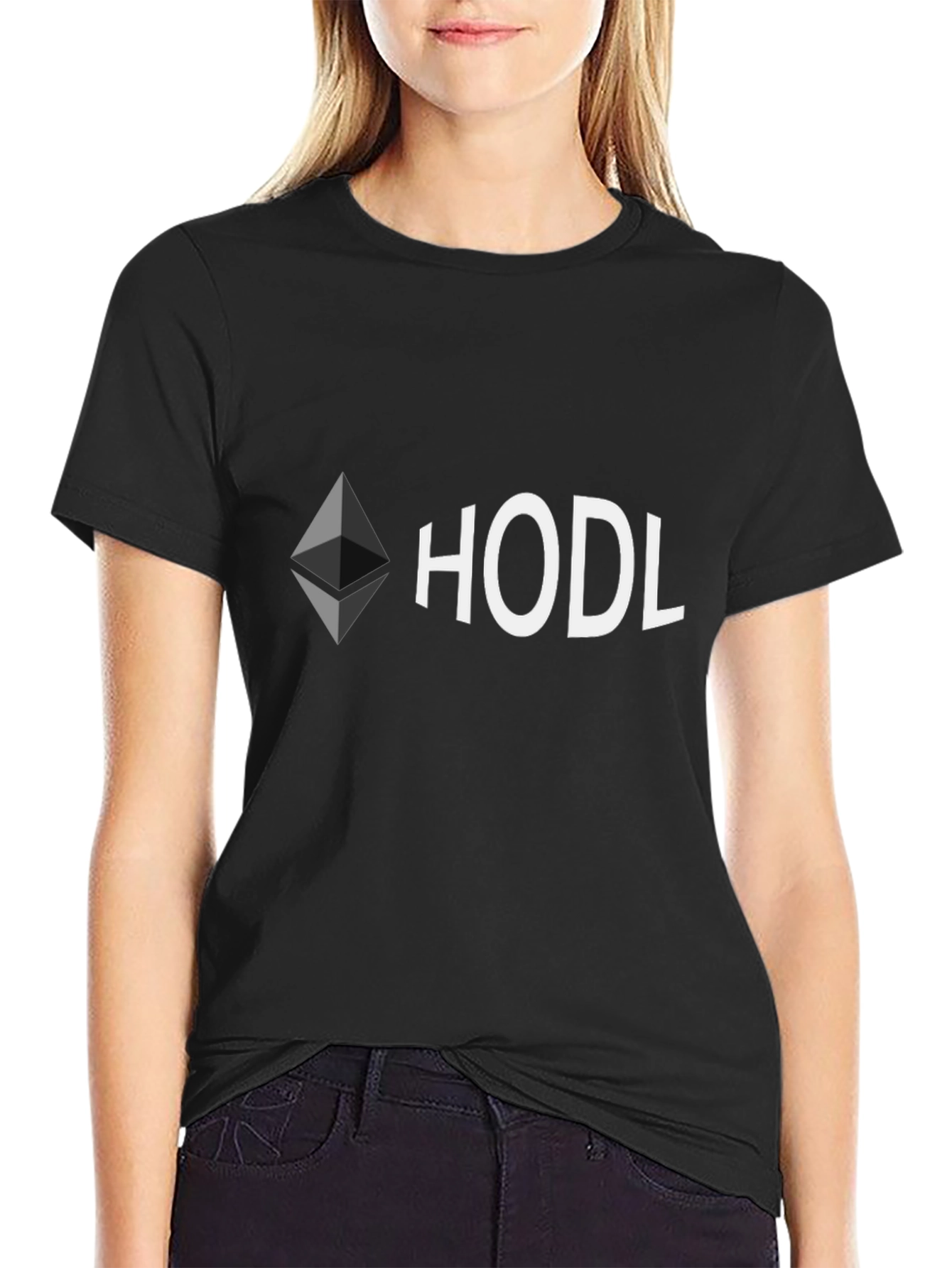 HODL Ethereum Crypto T-Shirt - Black