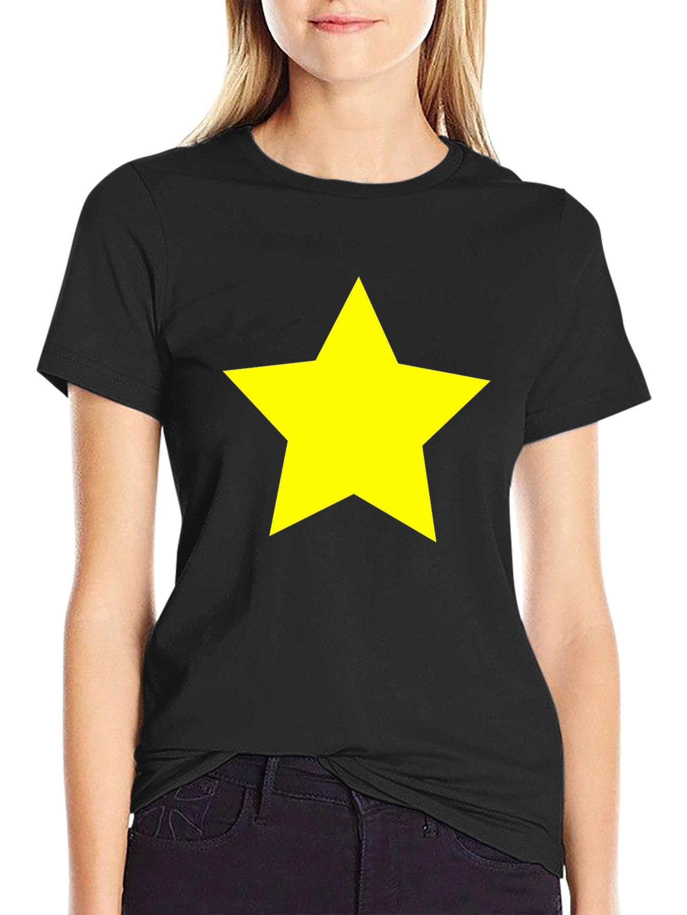 Star Graphic Black T-Shirt - Bold & Stylish