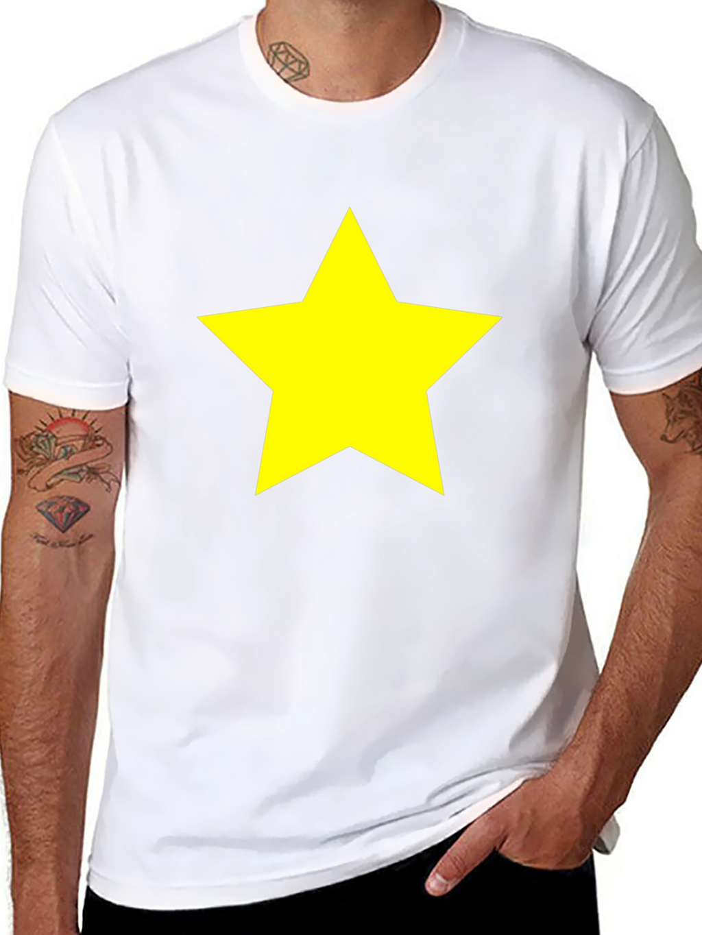 Star Graphic Black T-Shirt - Bold & Stylish