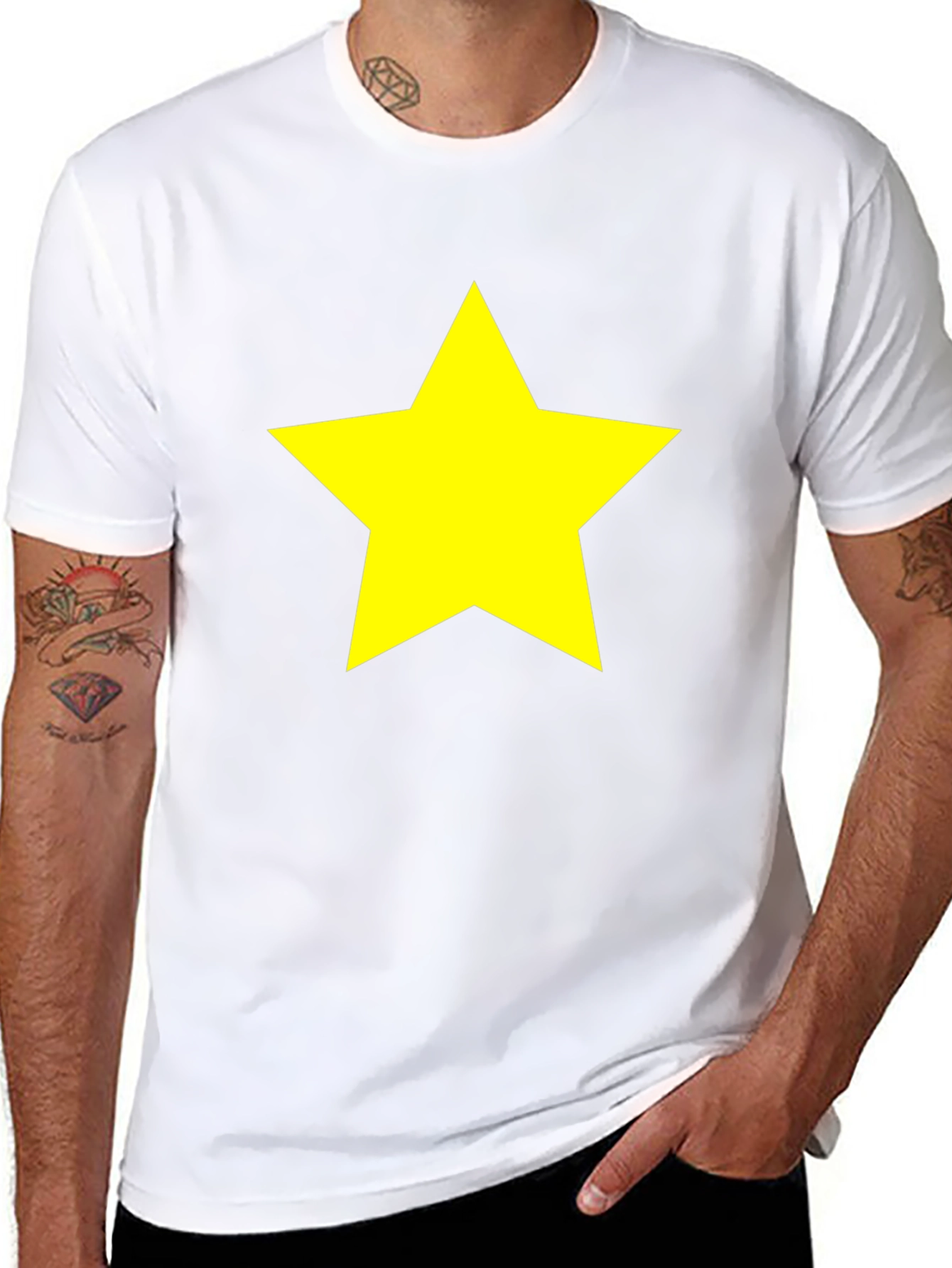 Star Graphic Black T-Shirt - Bold & Stylish
