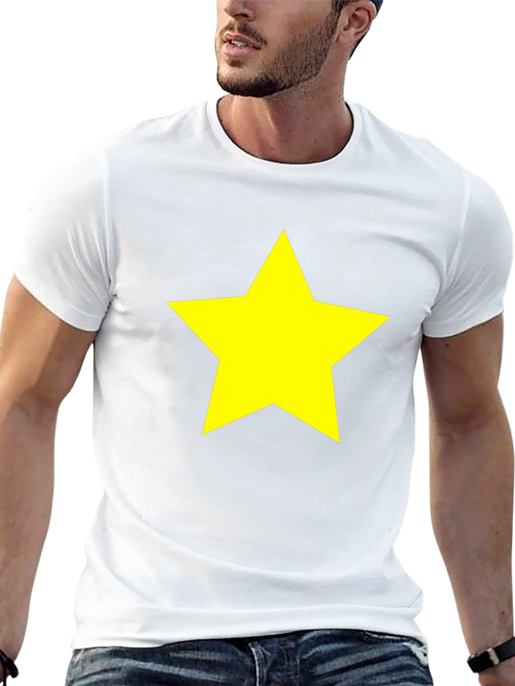 Star Graphic Black T-Shirt - Bold & Stylish
