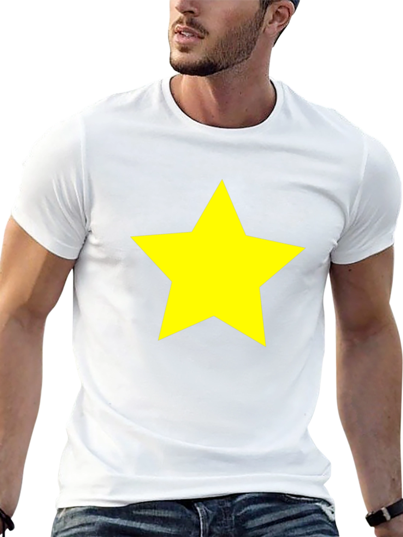 Star Graphic Black T-Shirt - Bold & Stylish