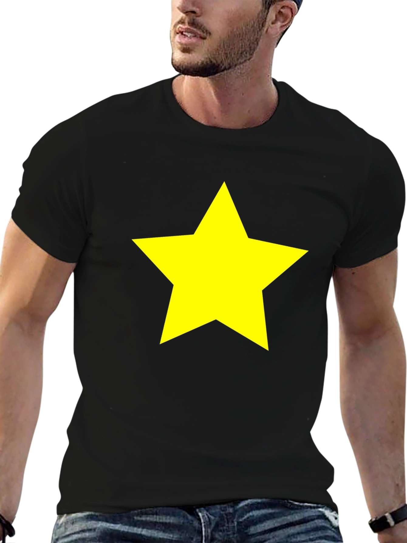 Star Graphic Black T-Shirt - Bold & Stylish