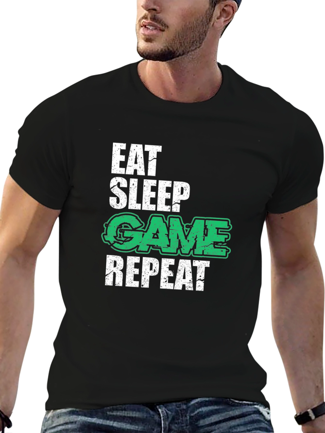 Eat Sleep Game Repeat T-Shirt