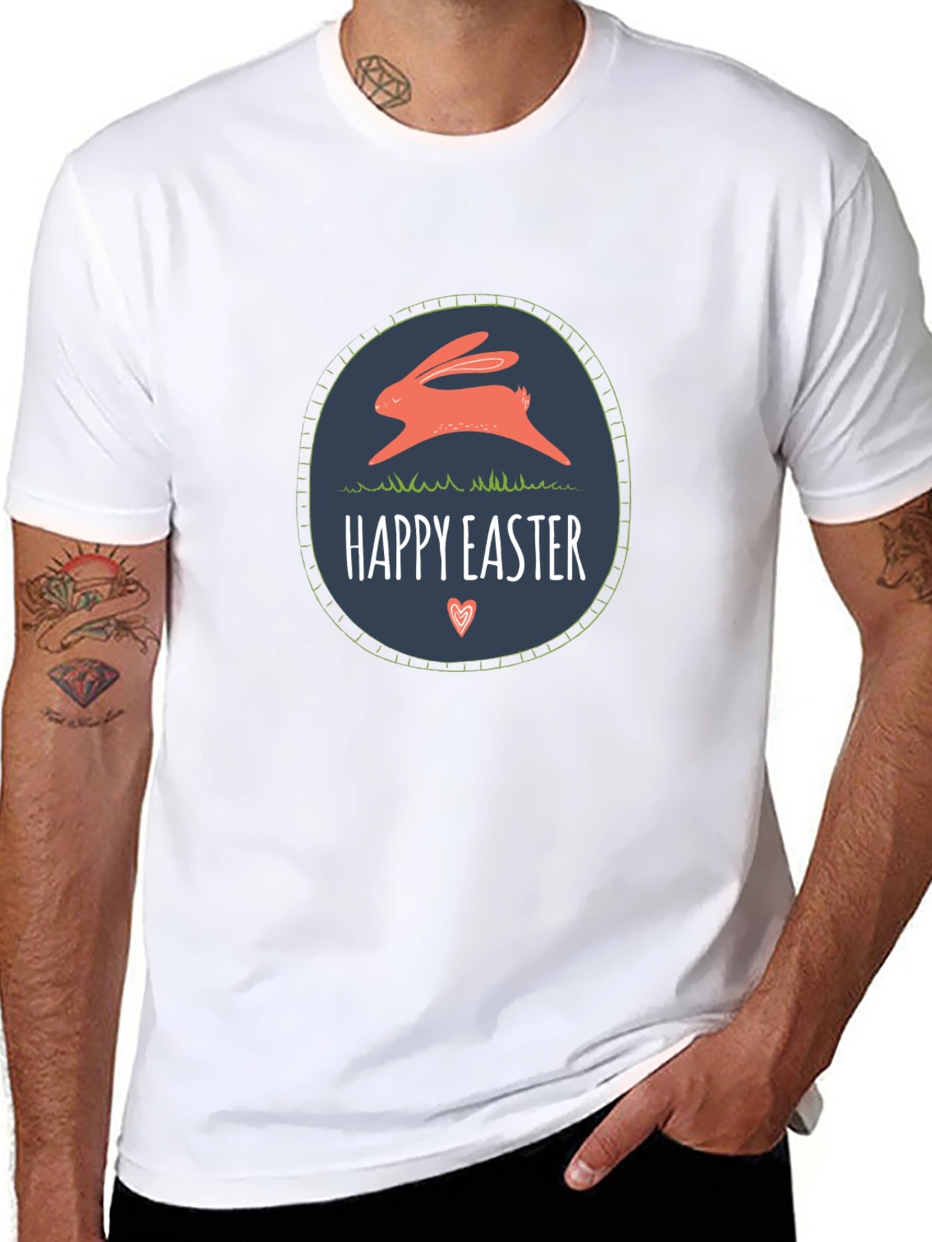Happy Easter Rabbit Graphic T-Shirt
