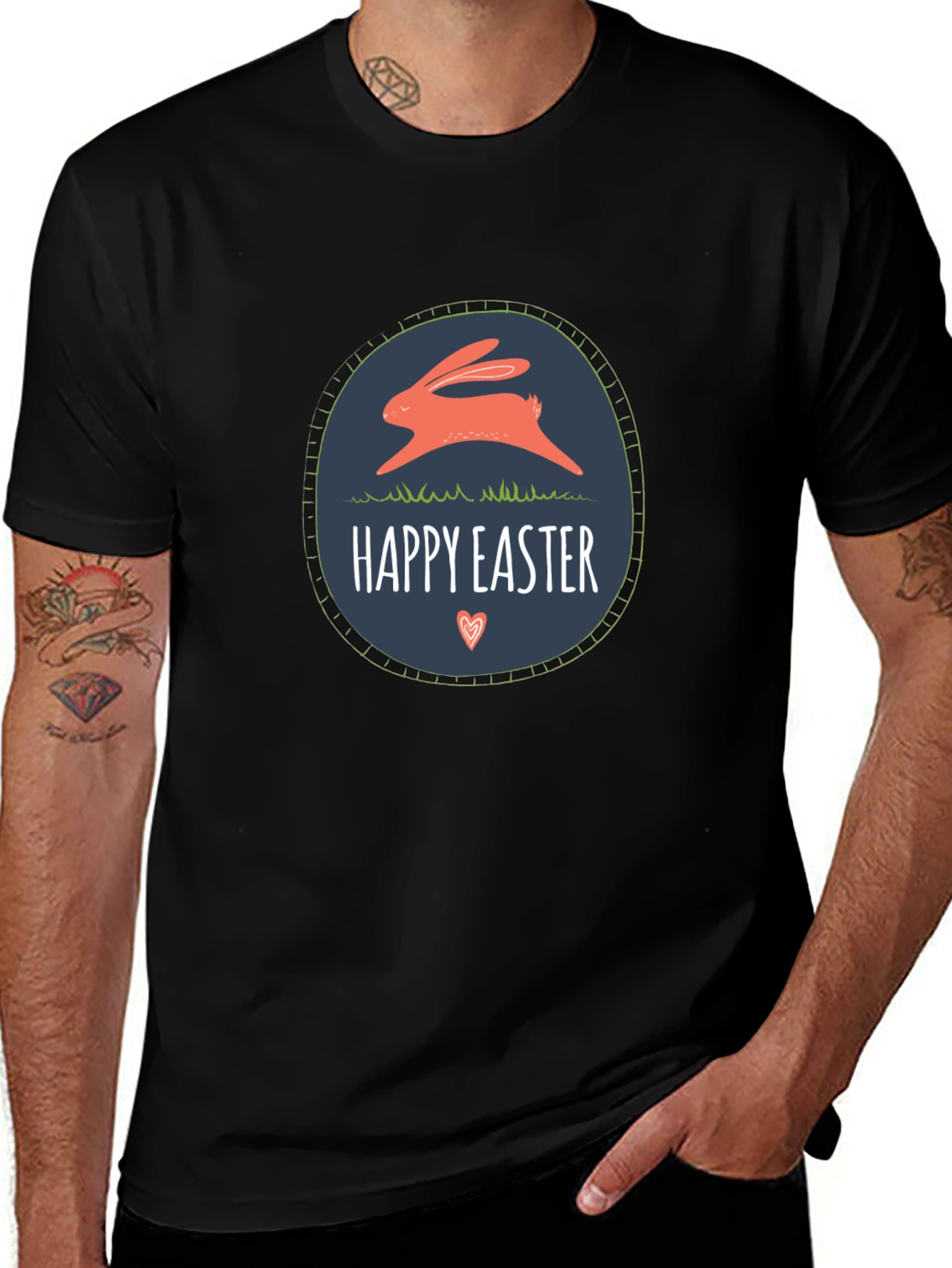 Happy Easter Rabbit Graphic T-Shirt