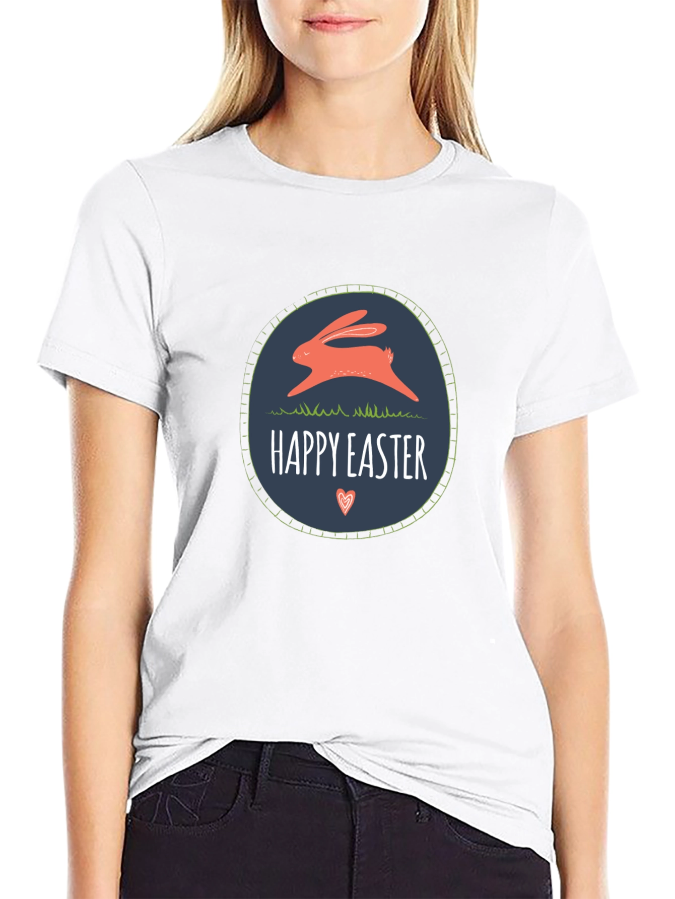 Happy Easter Rabbit Graphic T-Shirt