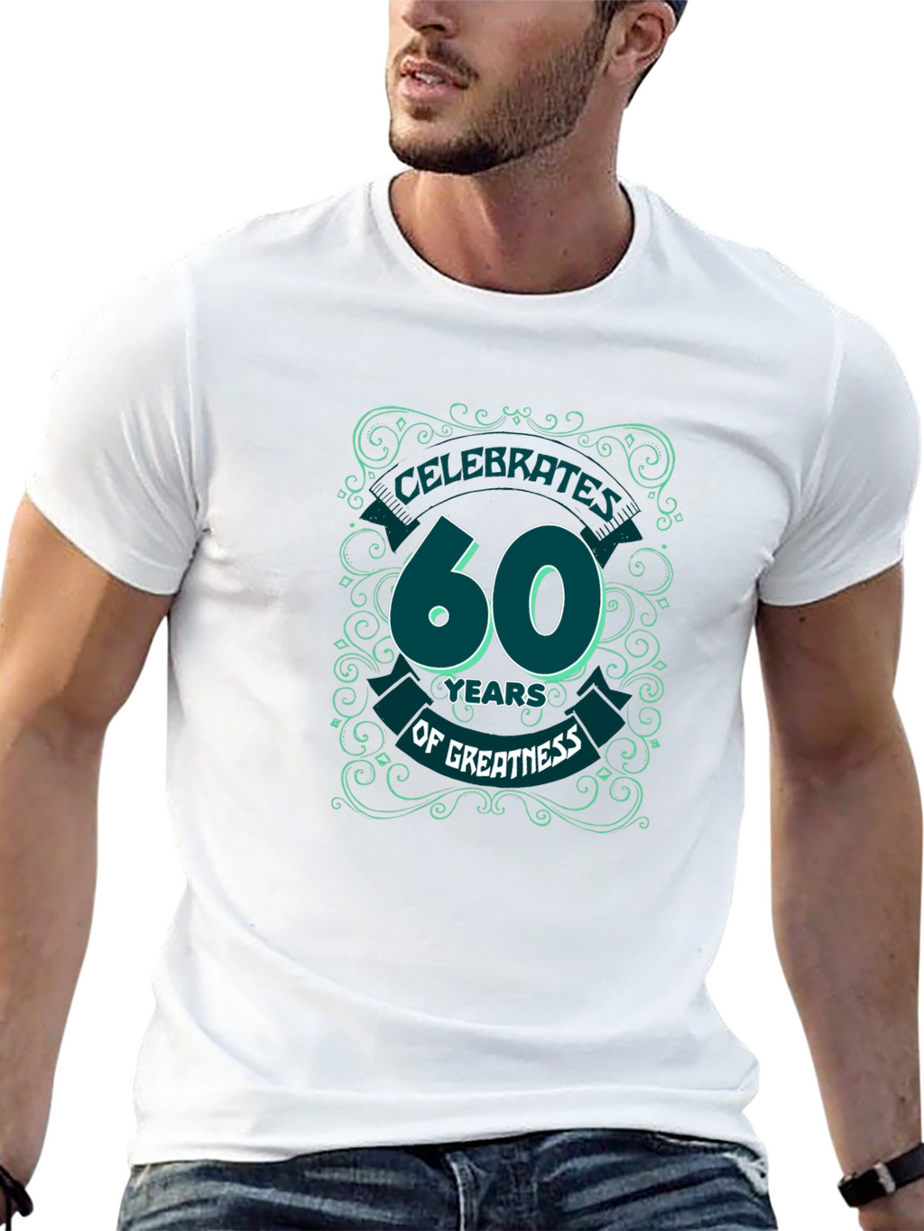 Celebrate 60 Years Black Graphic Tee