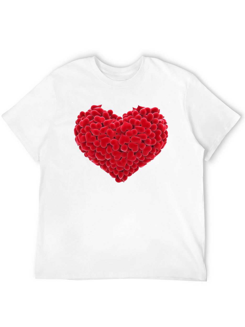 Heart of Hearts Graphic Tee - Black Cotton T-Shirt