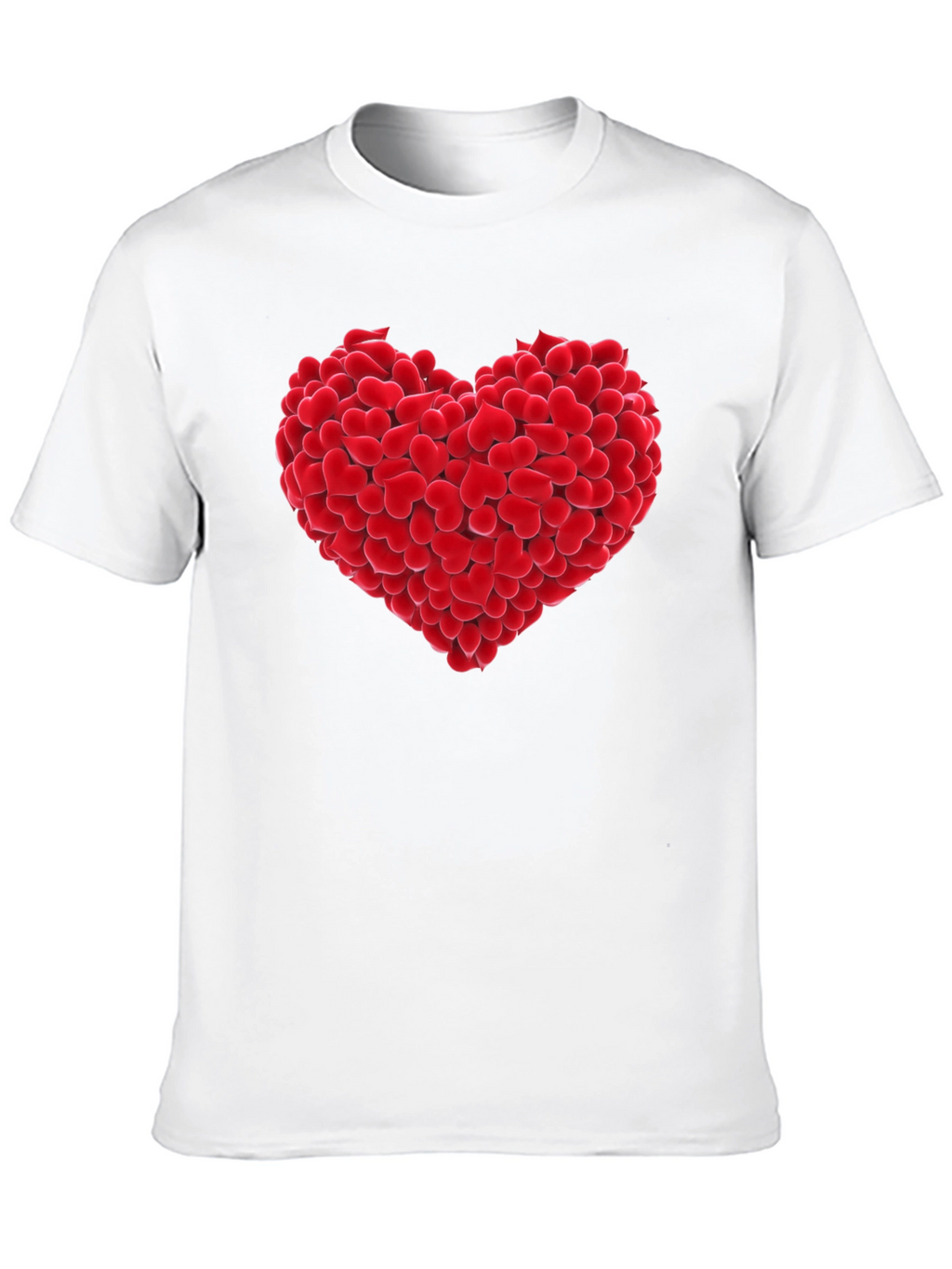 Heart of Hearts Graphic Tee - Black Cotton T-Shirt
